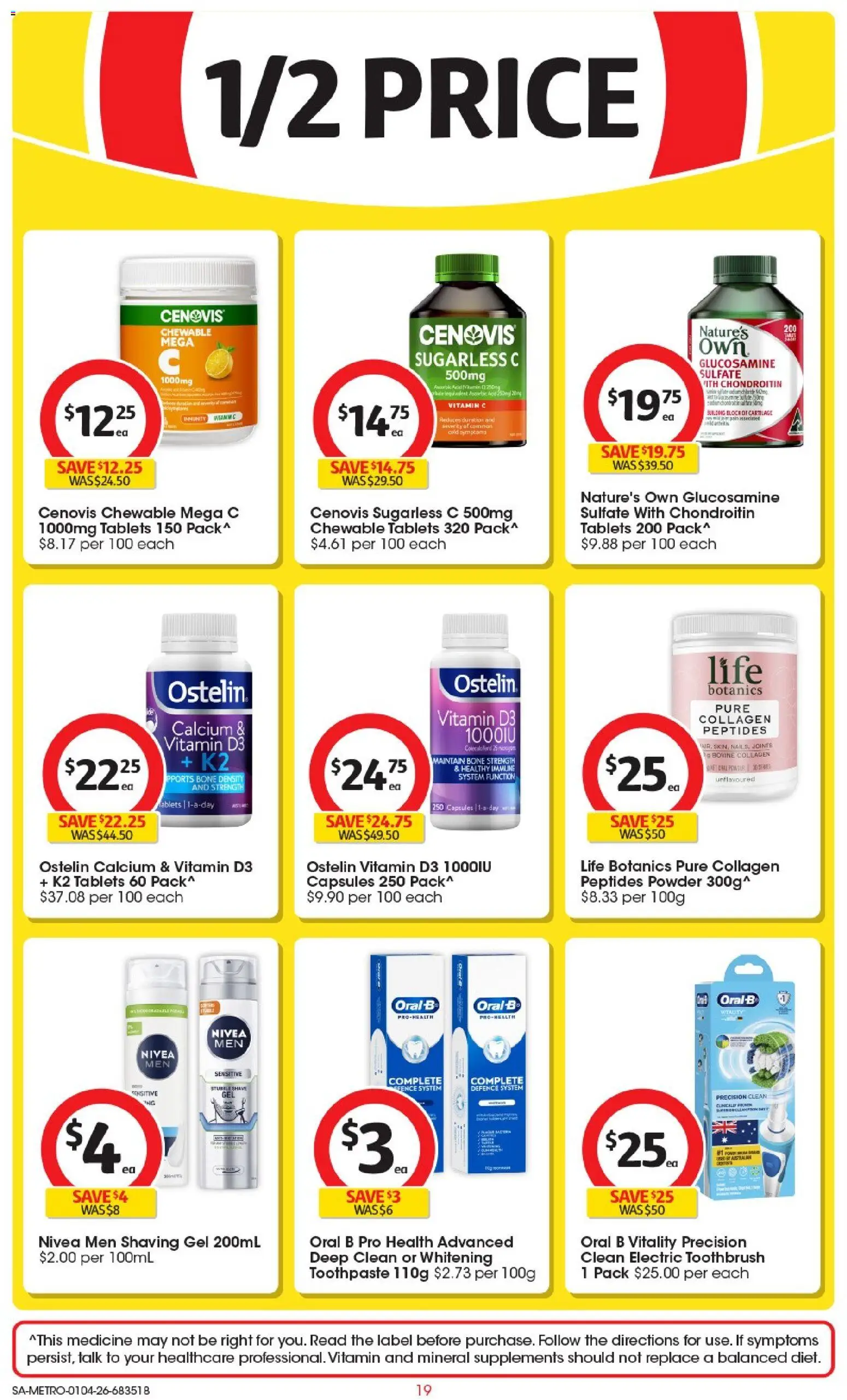 Coles catalogue - valid from 01.04.2026 | Page: 19 | Products: Toothpaste, Toothbrush, Collagen, Electric toothbrush
