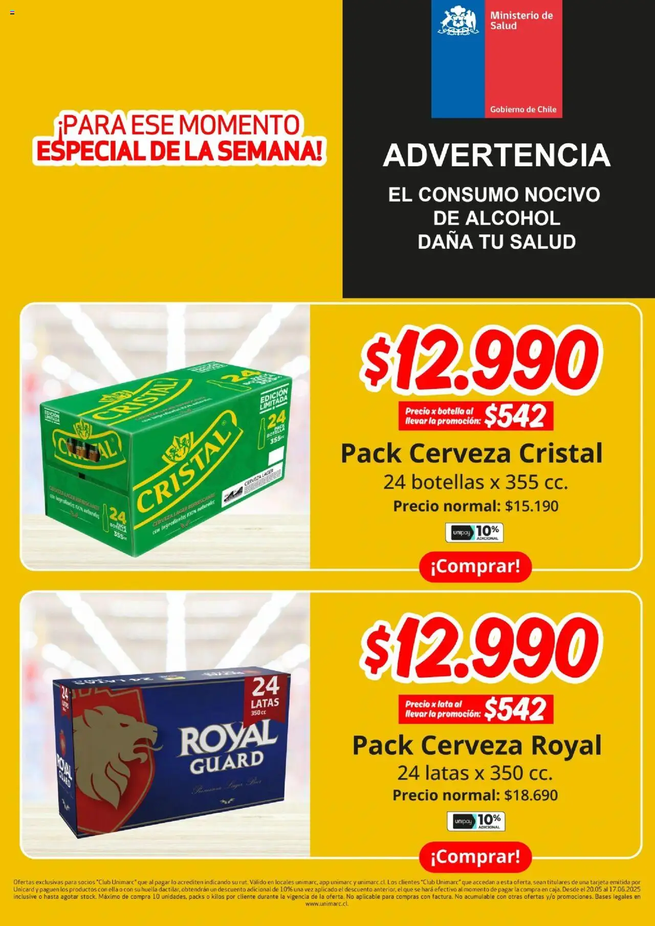 Unimarc Ofertas │ válido desde el 30.05.2025 | Página: 10 | Productos: Botella, Cerveza
