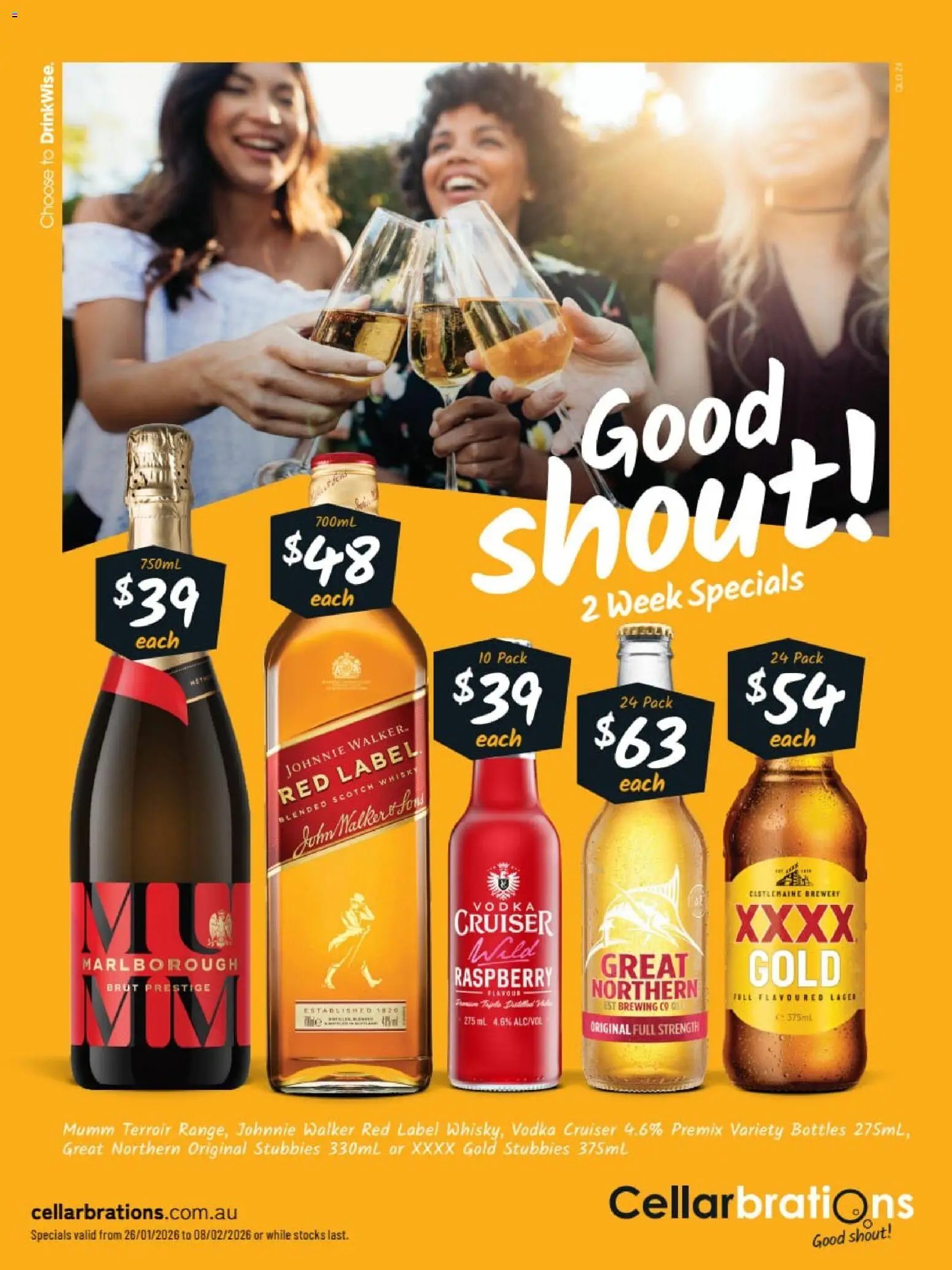 Cellarbrations catalogue - valid from 26.01.2026 | Page: 1 | Products: Vodka, Scotch, Raspberry