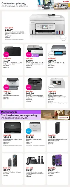 Preview of Staples weekly flyer / circulaire from shop Staples valid from 30.01.2026 | Page: 12 | Products: Printer, Tv