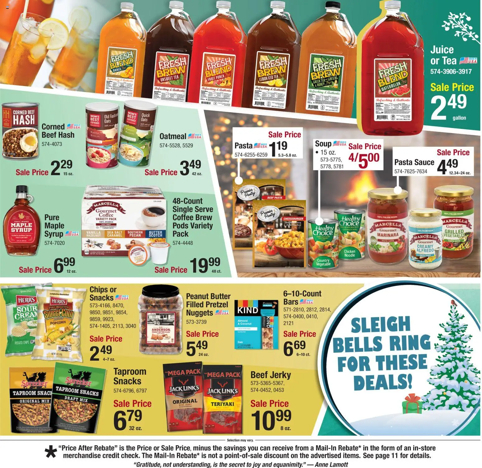 Menards Weekly Ad - valid from 04.12.2025 | Page: 3 | Products: Green Tea, Ring, Juice, Mouse