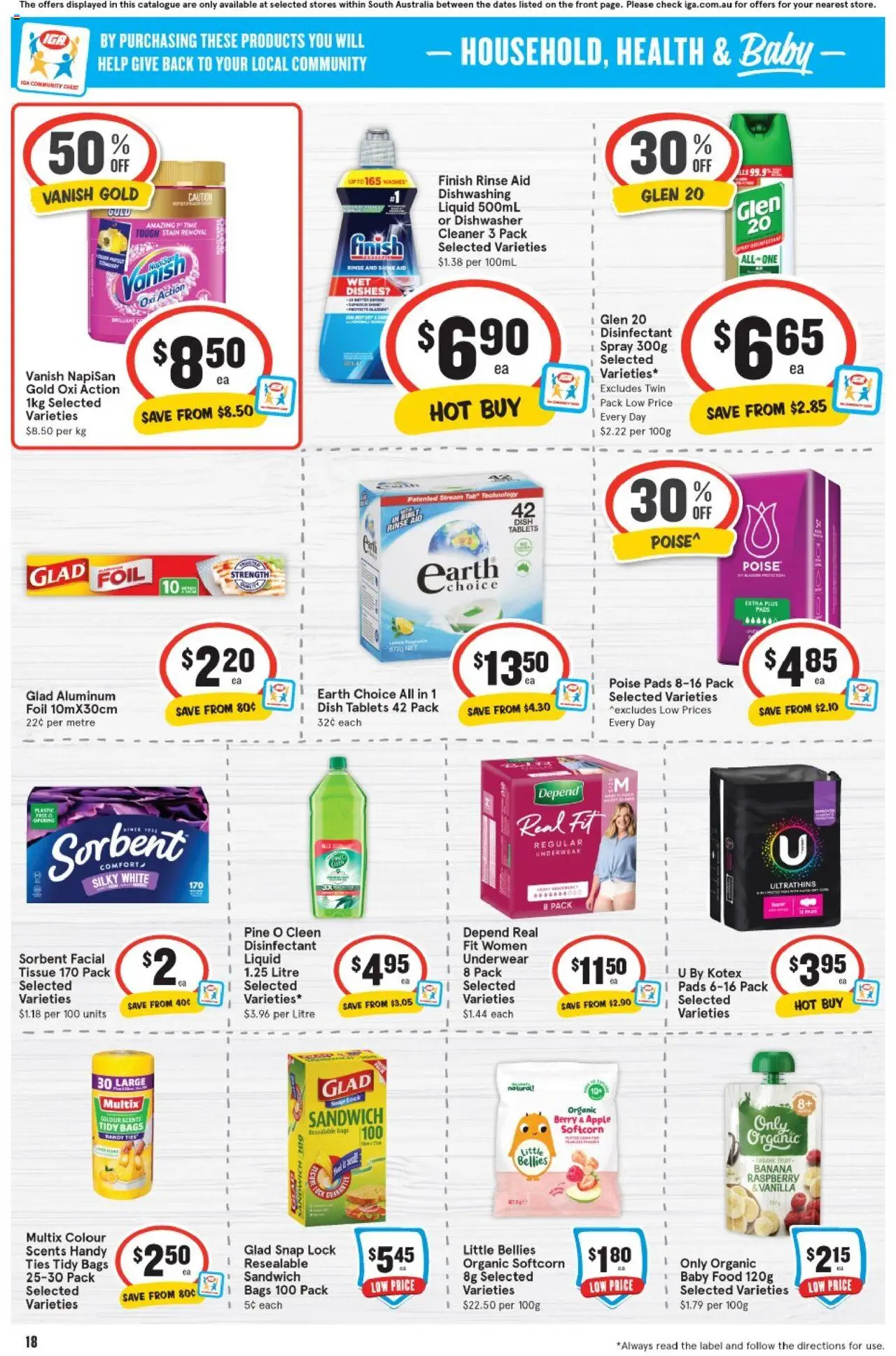 IGA catalogue - valid from 06.08.2025 | Page: 14 | Products: Underwear, Raspberry, Dishwasher, Tablets