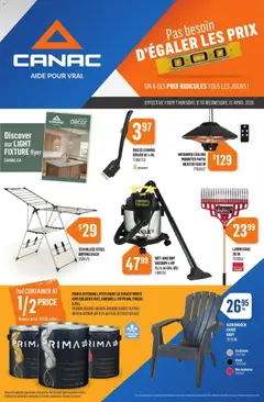 Preview of Canac weekly flyer from shop Canac valid from 09.04.2026