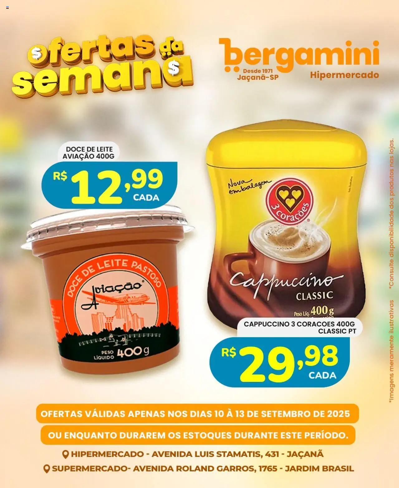 Supermercado Bergamini Folheto - válido de 10.09.2025 | Página: 19 | Produtos: Leite, Doce de leite