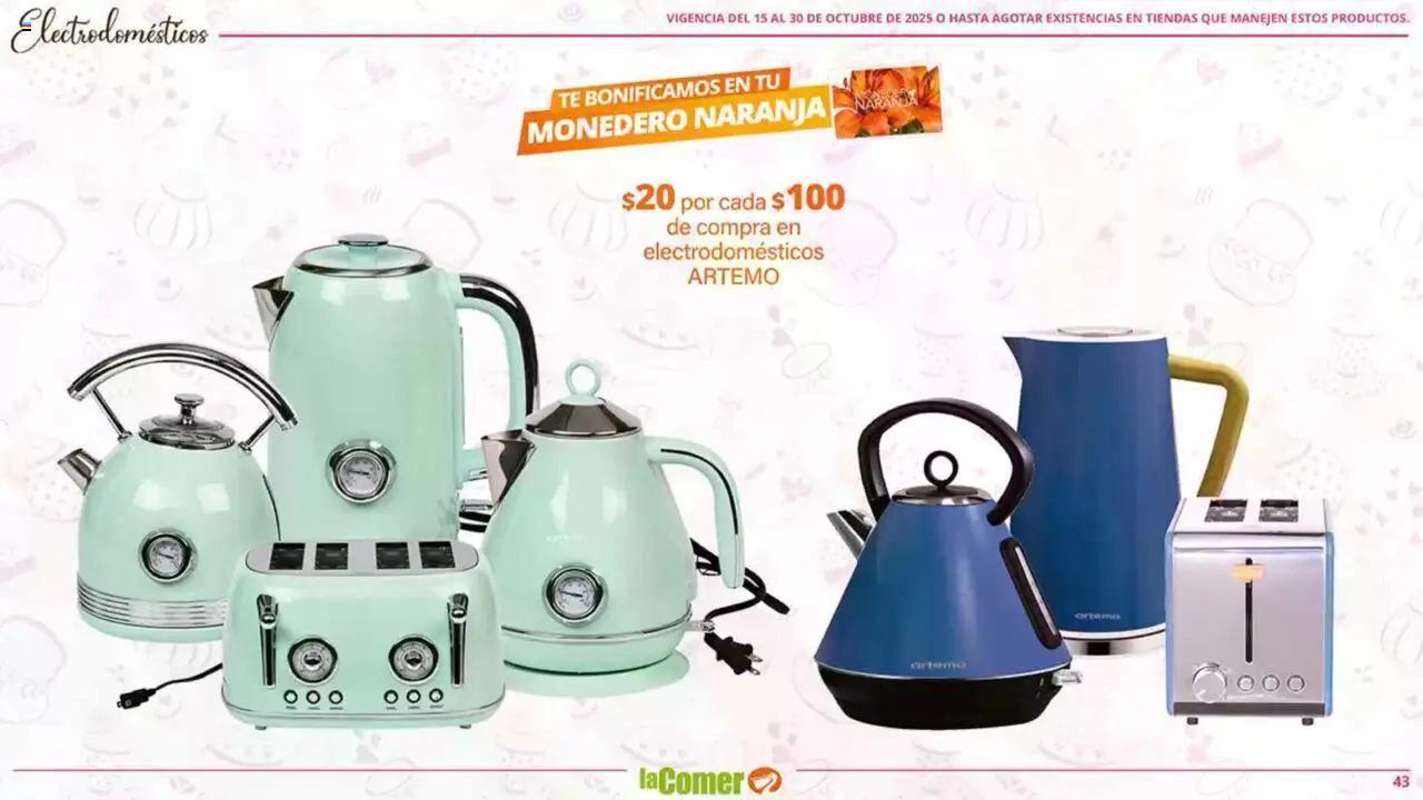 Nuevas ofertas de La Comer válidas en toda la República Mexicana desde el 15.10.2025. ¡Encuentra las mejores ofertas en La Comer - Folleto! | Página: 43 | Productos: Monedero, Té