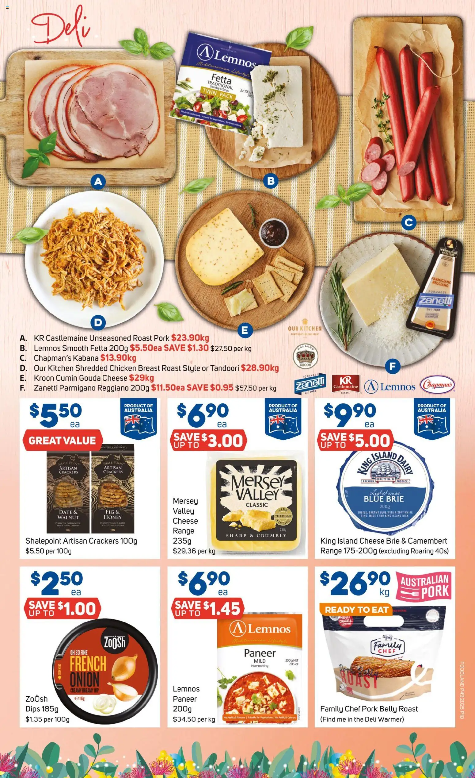 Foodland catalogue - valid from 03.12.2025 | Page: 10 | Products: Crackers, Dairy, Honey, Meat