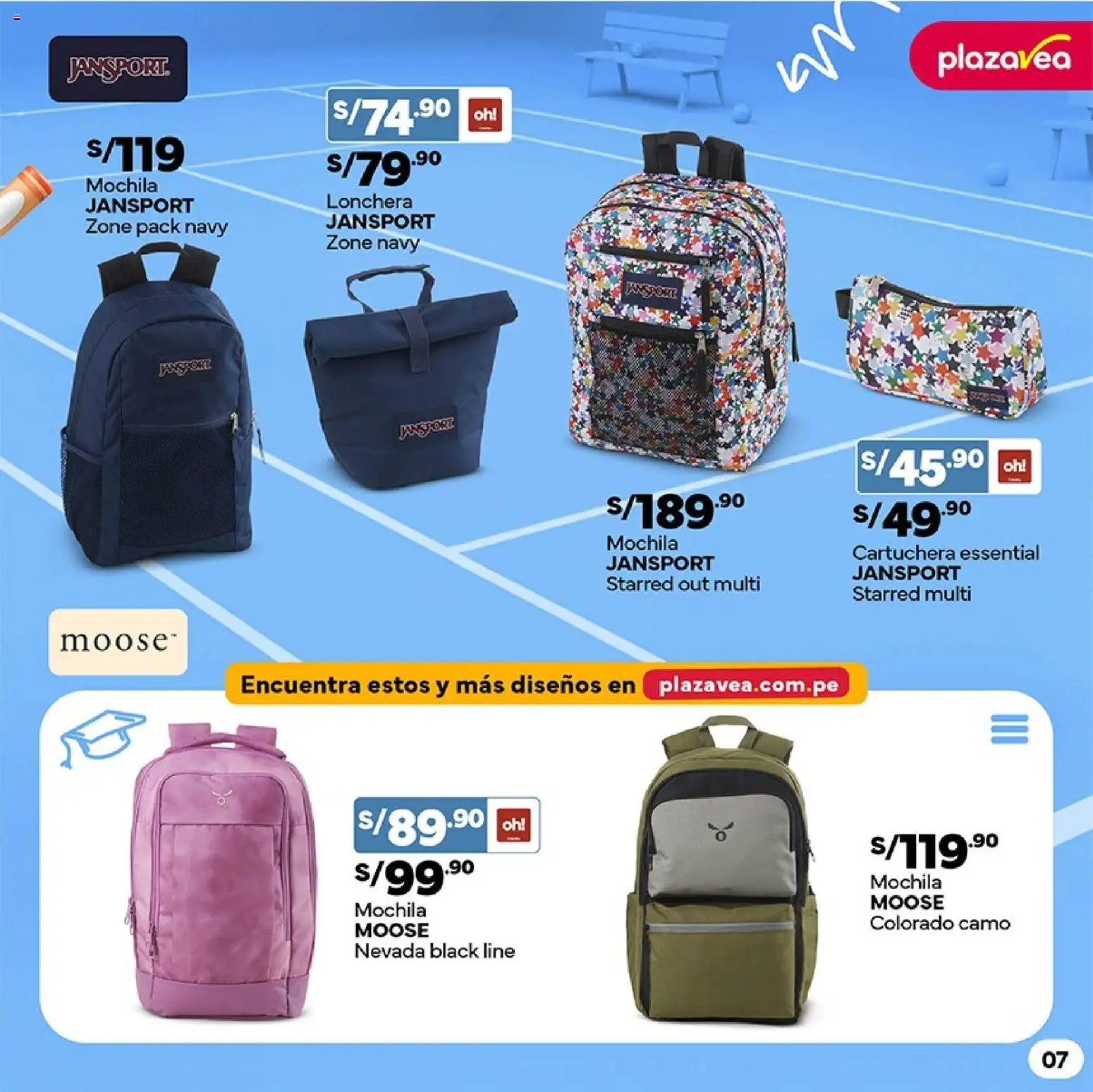 Catálogo Plaza Vea válido desde 02.02.2026 | Página: 7 | Productos: Mochila
