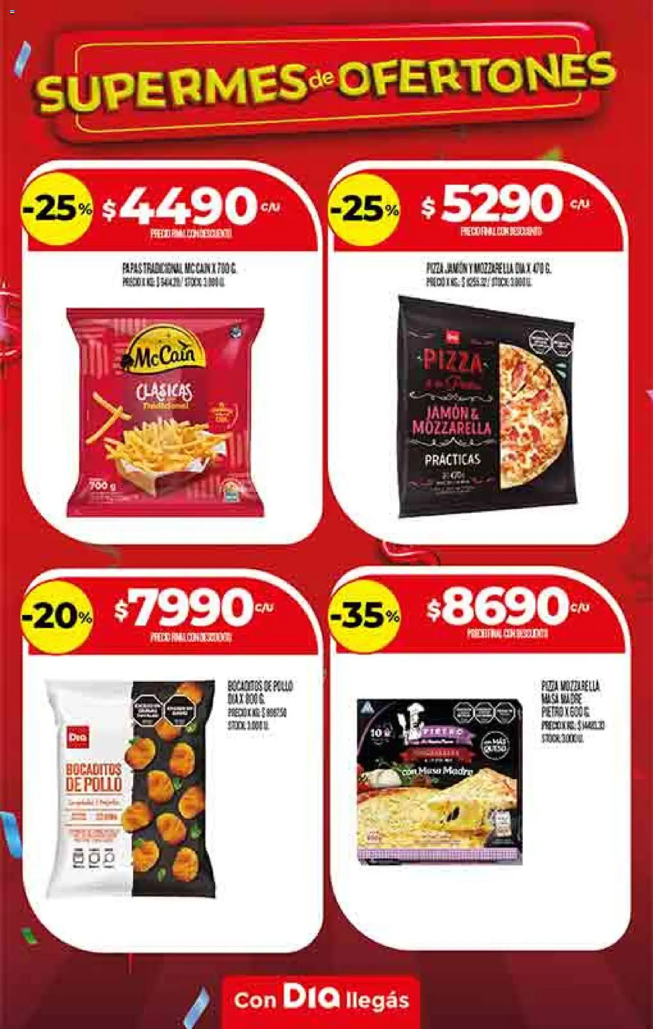 Supermercado DIA Ofertas │ válido desde el 08.10.2025 | Página: 13 | Productos: Pollo, Jamón, Pizza