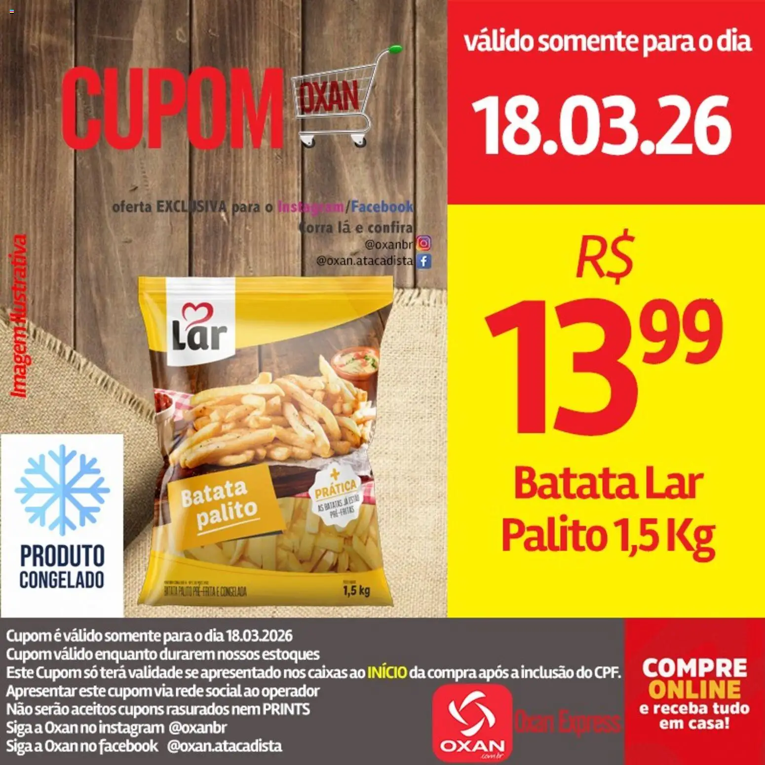 Oxan Atacadista Folheto - válido de 18.03.2026 | Página: 5 | Produtos: Batata