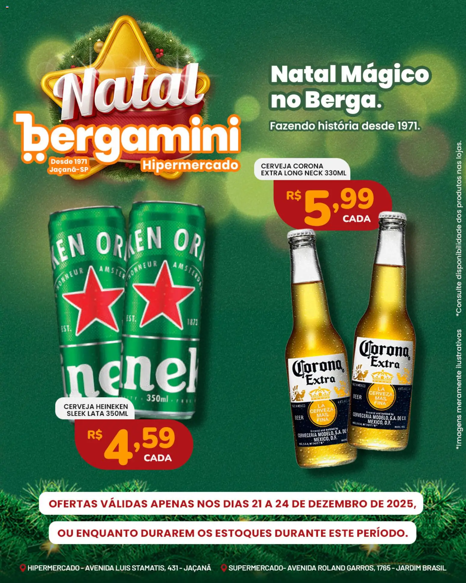 Supermercado Bergamini Folheto - válido de 21.12.2025 | Página: 2 | Produtos: Cerveja, Cerveja Heineken, Heineken