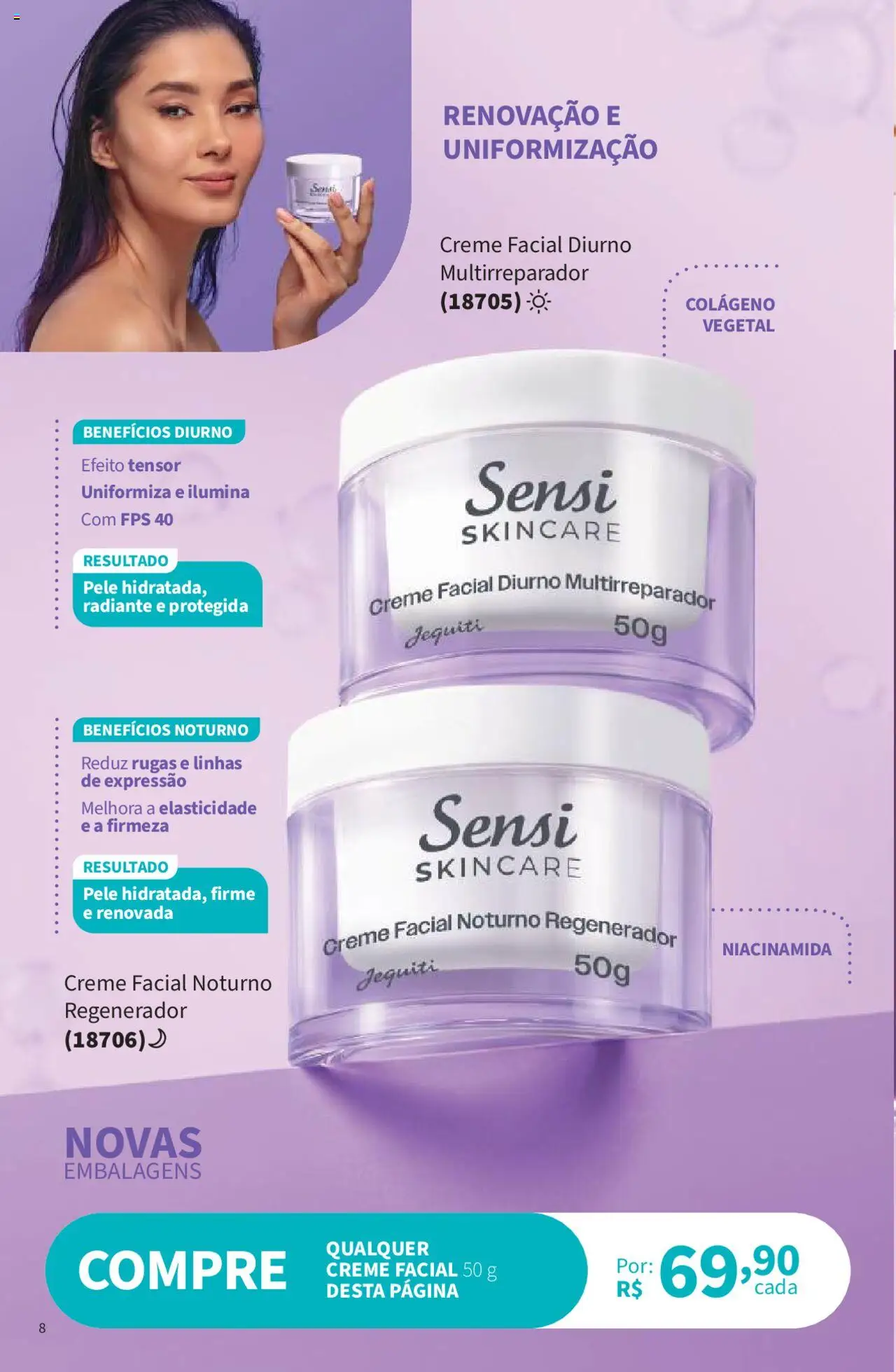 Jequiti Folheto - válido de 19.09.2025 | Página: 8 | Produtos: Colágeno, Creme