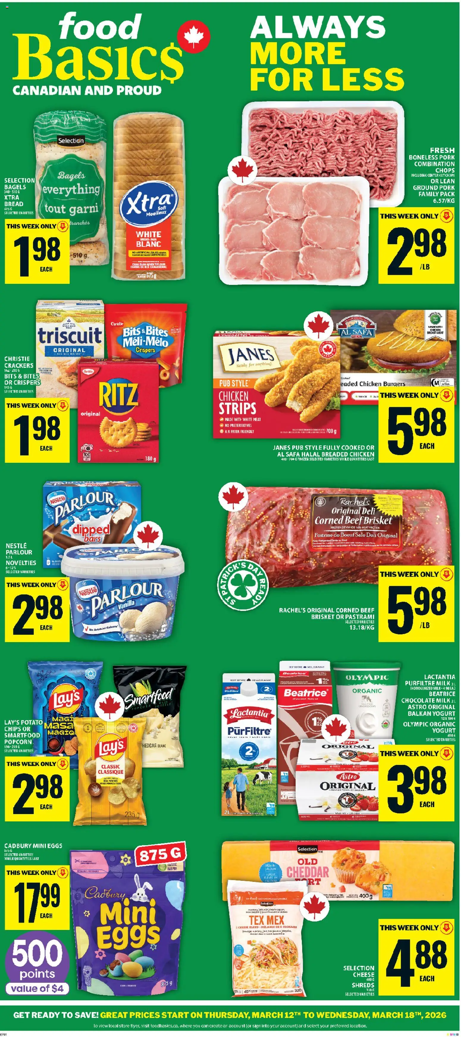 Food Basics flyer valid from 12.03.2026 | Page: 1