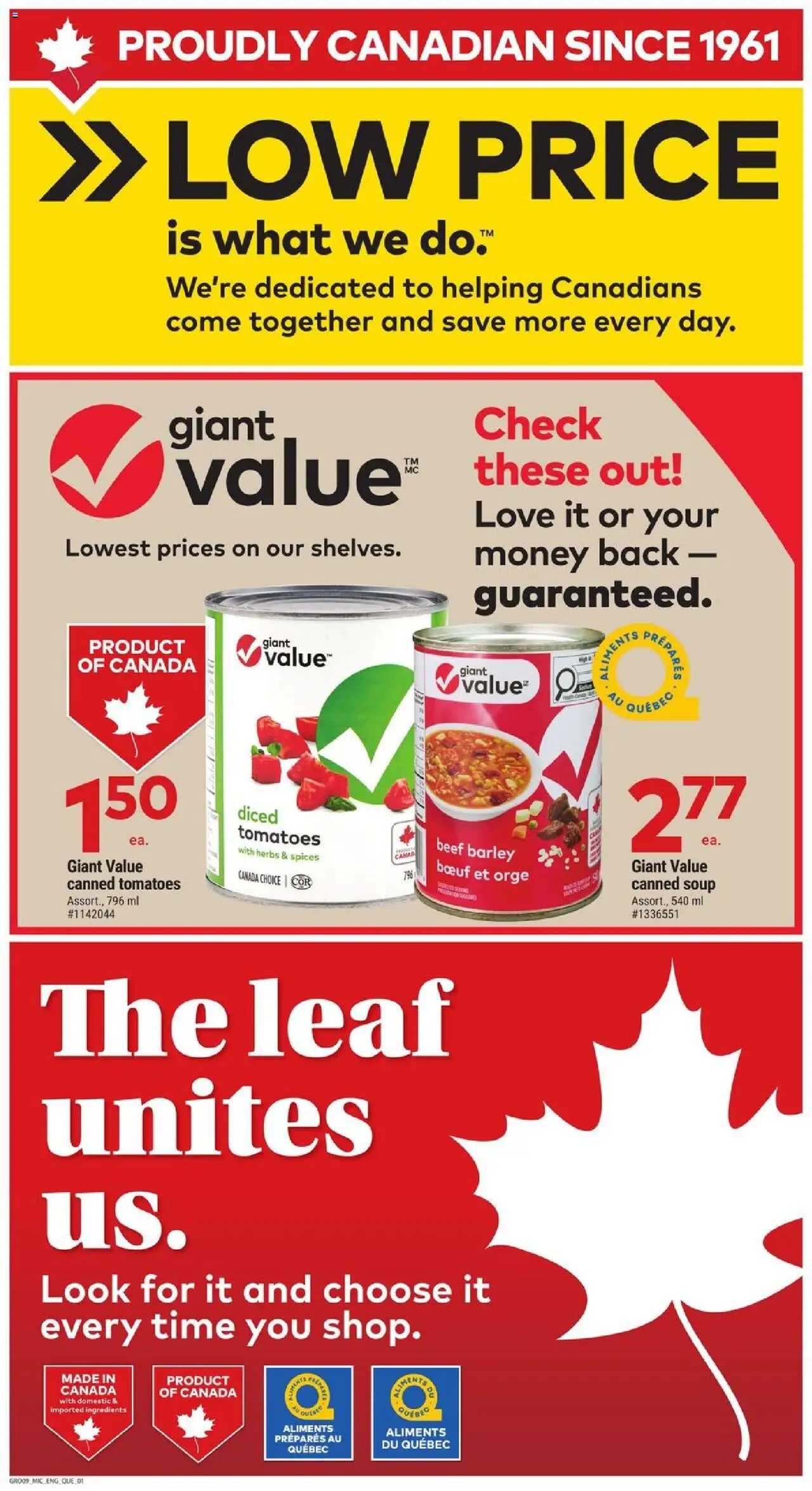 Giant Tiger flyer valid from 01.10.2025 | Page: 5 | Products: Beef, Tomatoes