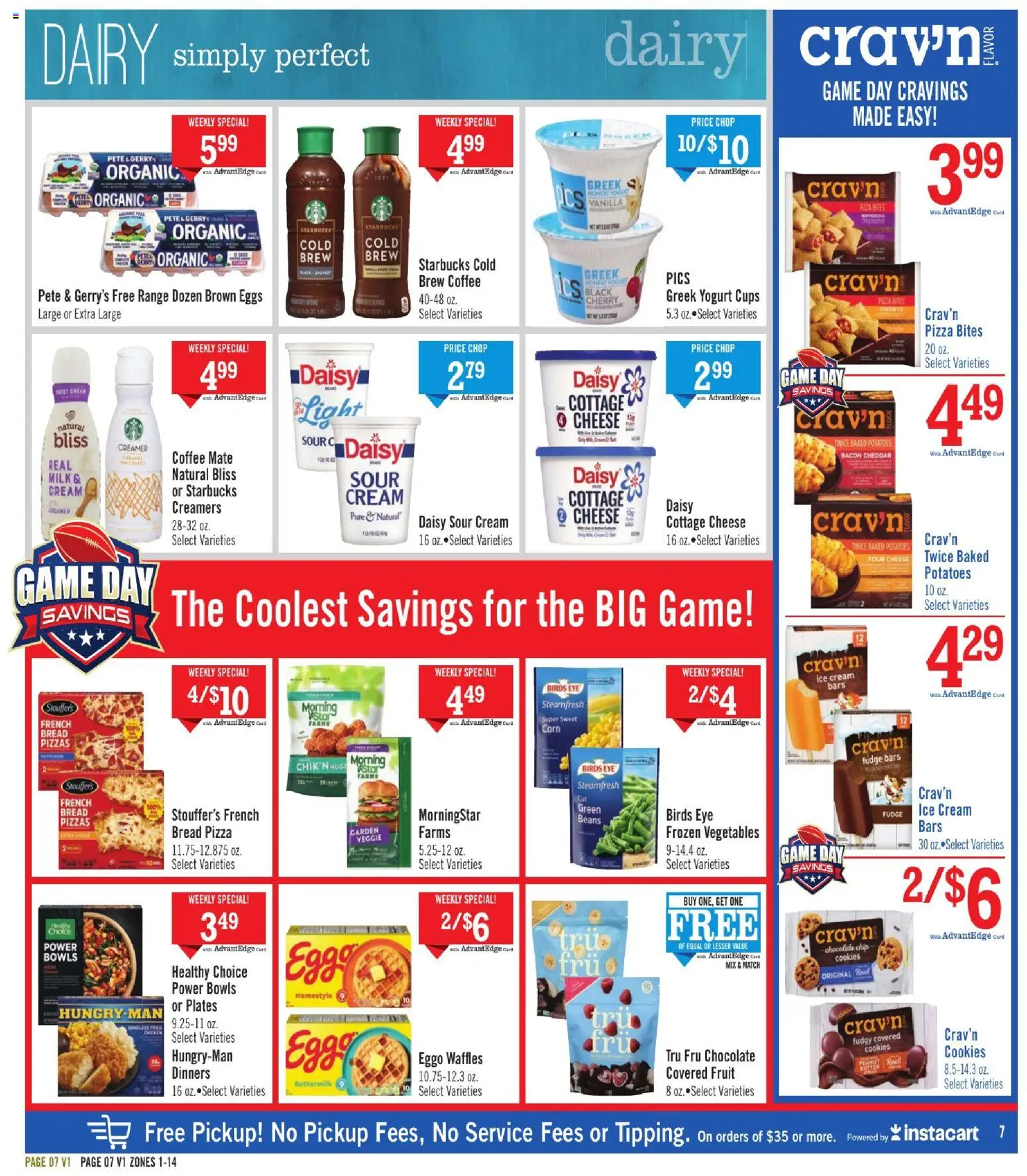 Price Chopper Weekly Ad - valid from 01.02.2026 | Page: 7 | Products: Milk, Pizza, Cookies, Game