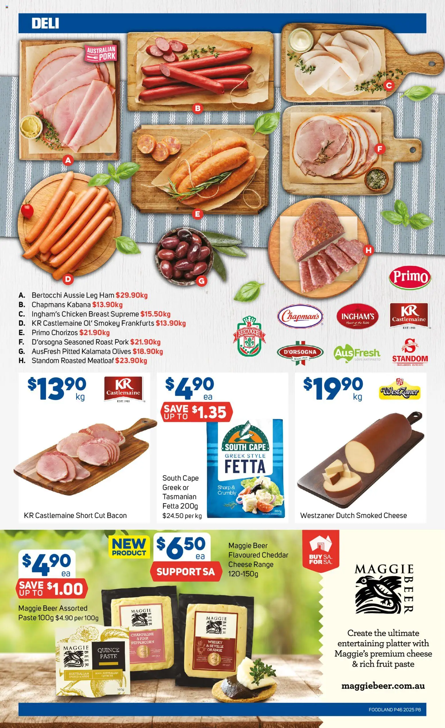 Foodland catalogue - valid from 12.11.2025 | Page: 8 | Products: Cheese, Ham, Chicken, Pork