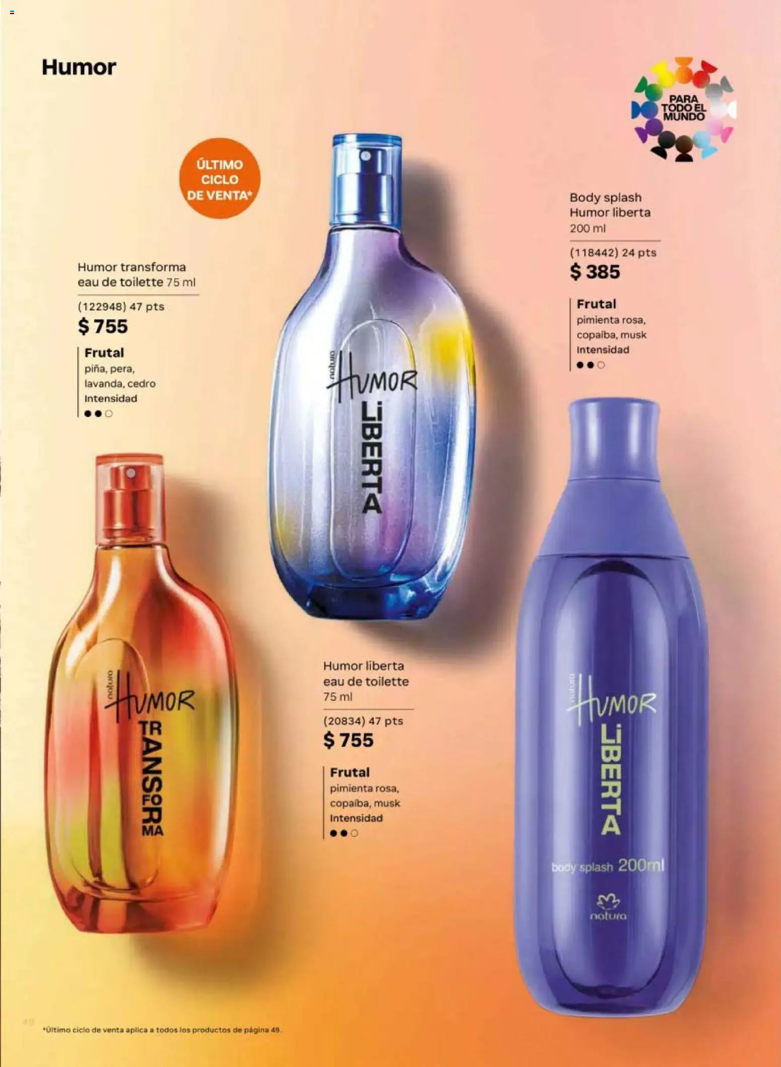 Nuevas ofertas de Natura válidas en toda la República Mexicana desde el 08.05.2026. ¡Encuentra las mejores ofertas en Natura campaña 8 2026! | Página: 48 | Productos: Pimienta, Body, Eau de toilette