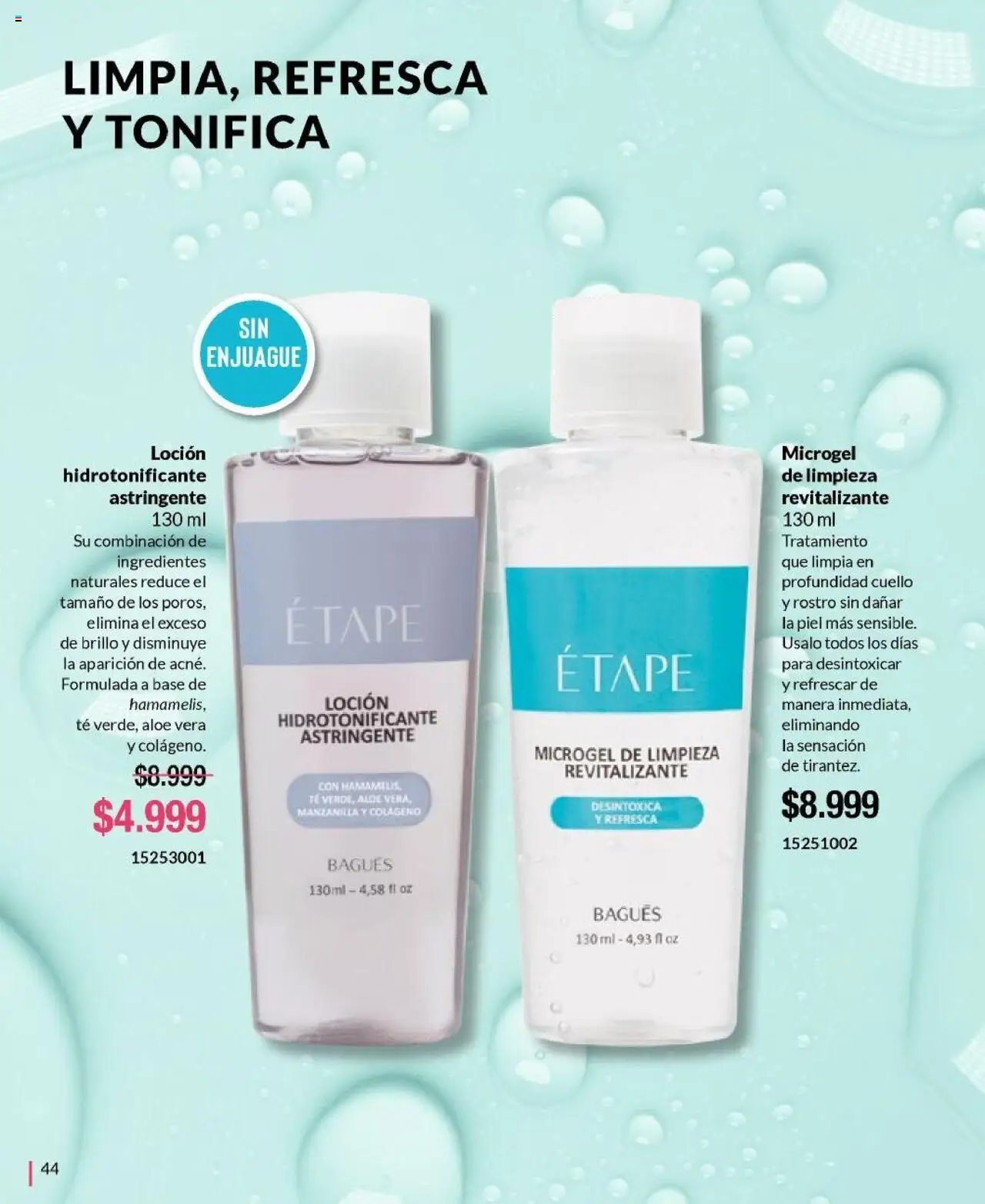 Bagués catálogo │ válido desde el 01.06.2025 | Página: 44 | Productos: Brillo, Loción, Té