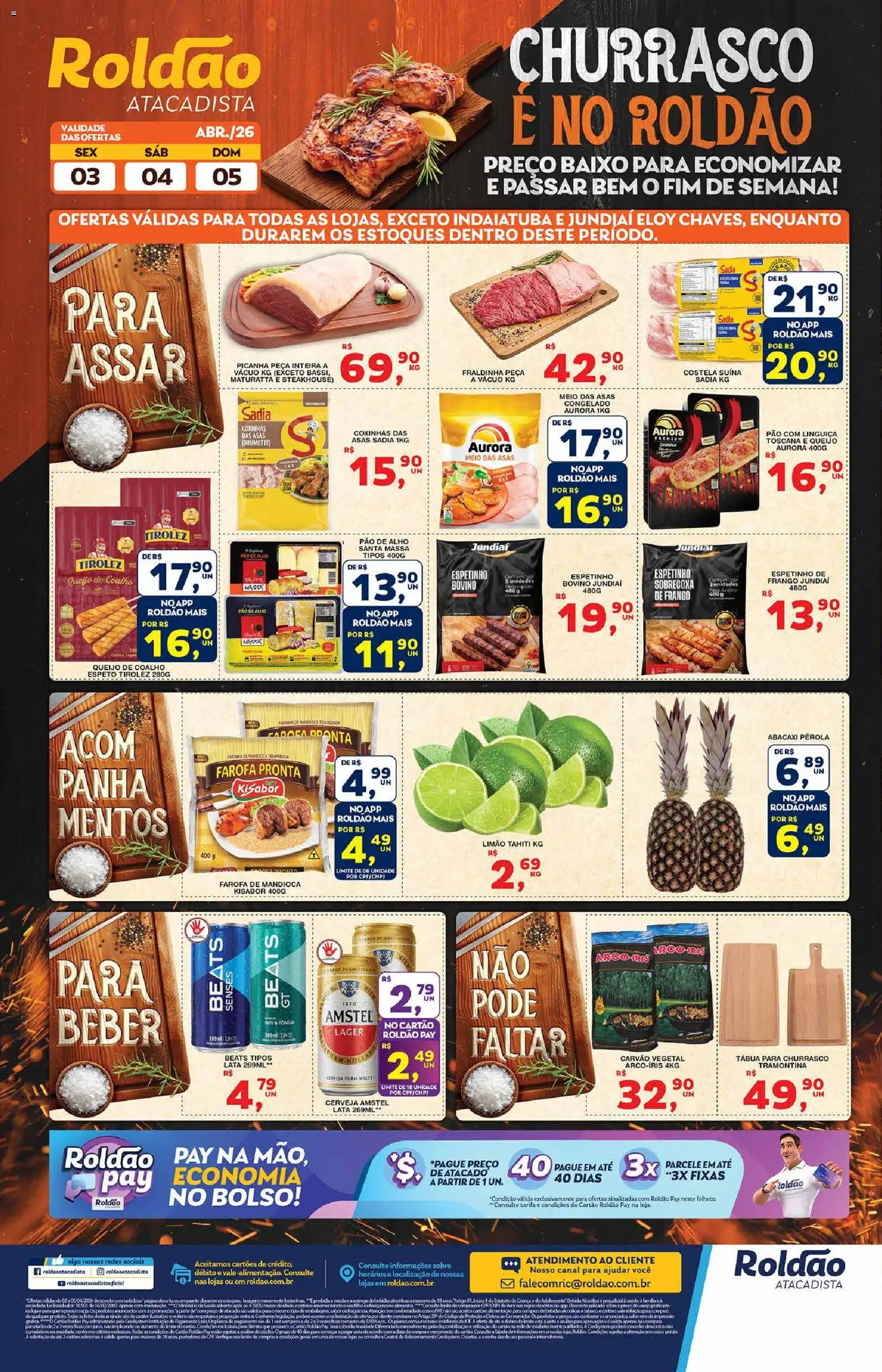 Roldão Folheto - válido de 02.04.2026 | Página: 4 | Produtos: Alho, Base, Tábua, Pao com linguiça