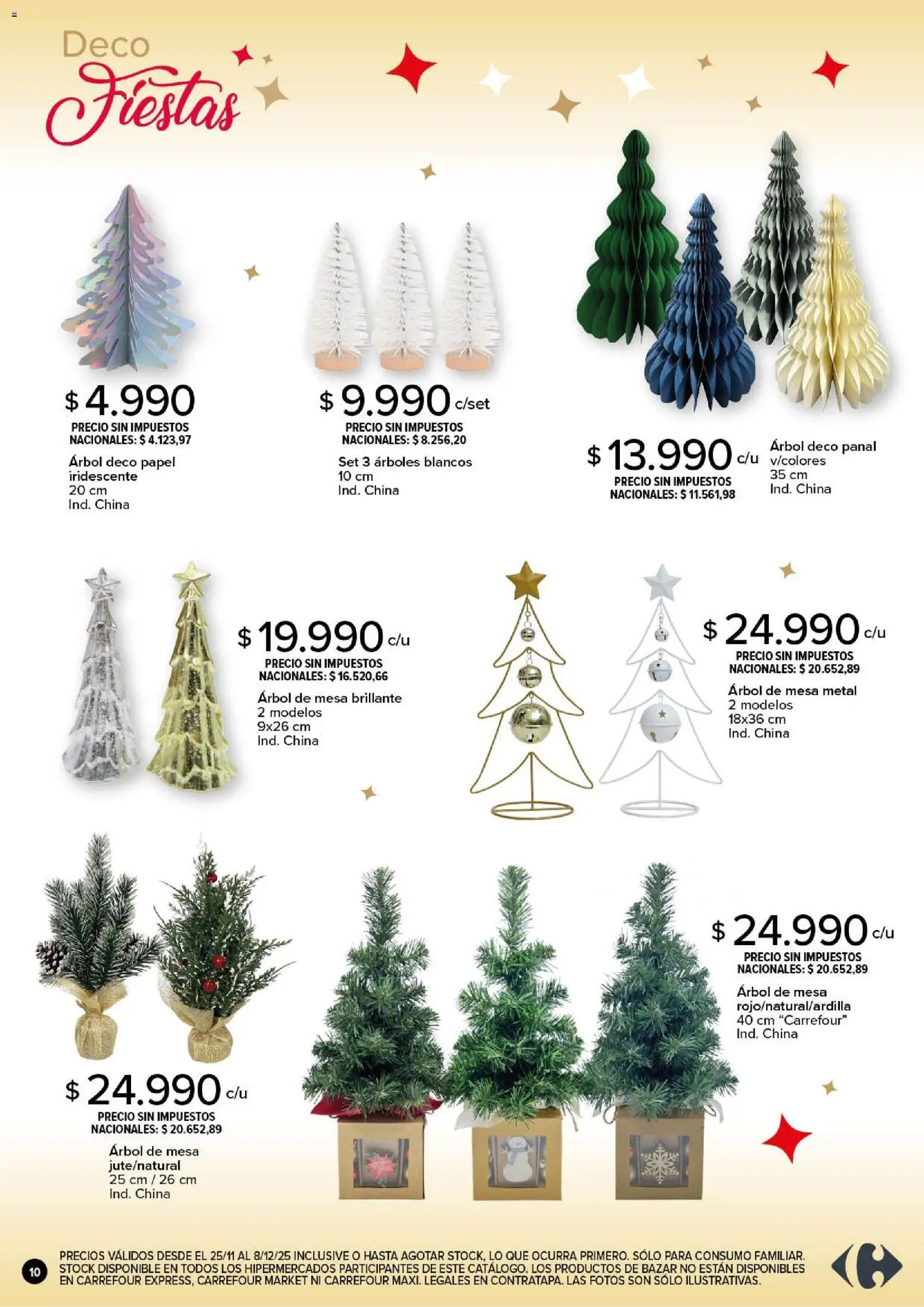 Carrefour - Deco Fiestas │ válido desde el 25.11.2025 | Página: 10 | Productos: Mesa