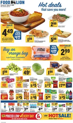 Preview of Food Lion weekly ads valid from 25.02.2026