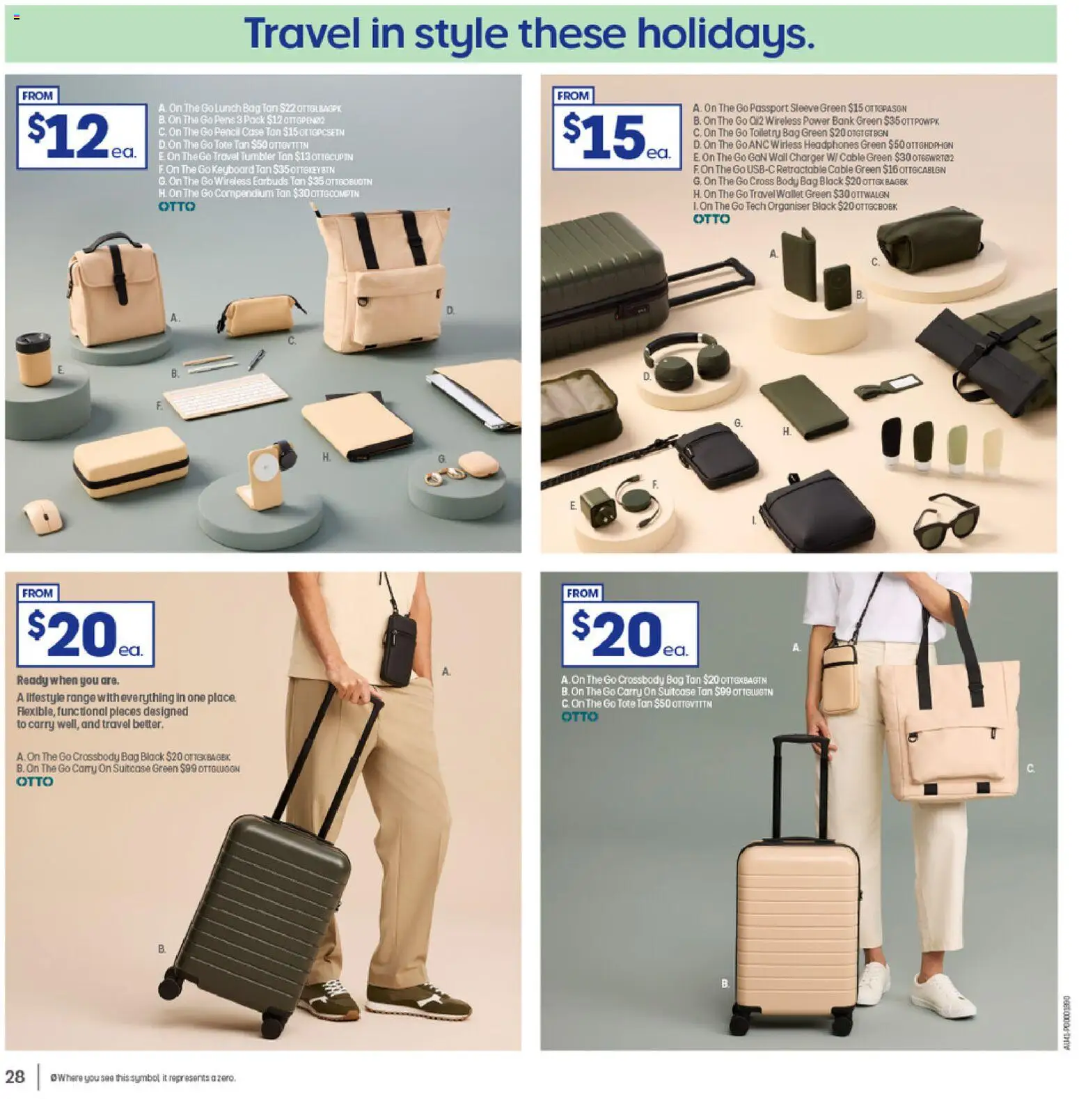 Officeworks catalogue - valid from 04.12.2025 | Page: 28 | Products: Crossbody, Charger, Suitcase, Bag
