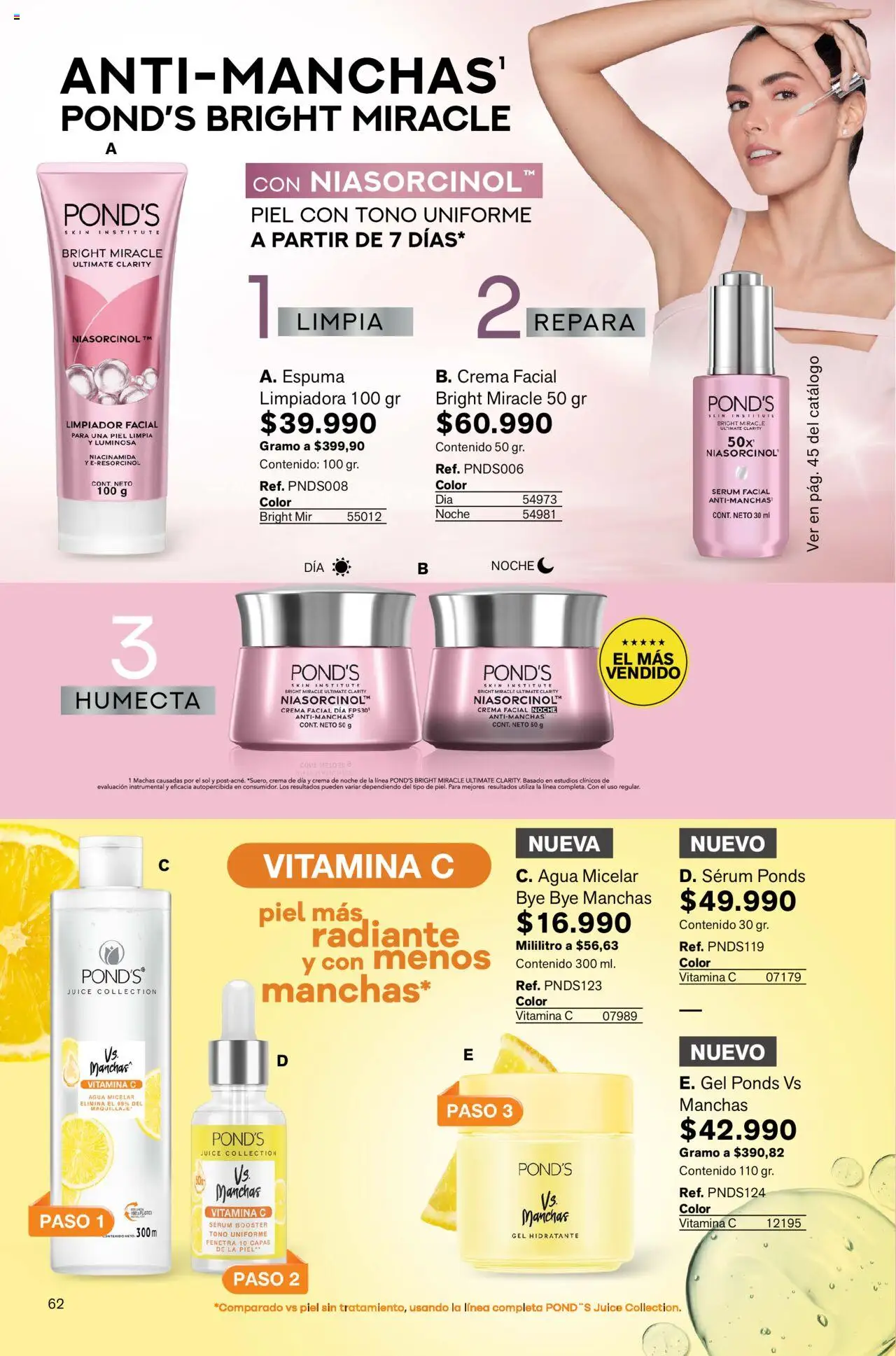 Leonisa revista - valida desde el 24.06.2025 | Página: 62 | Productos: Espuma, Crema, Serum, Limpiador