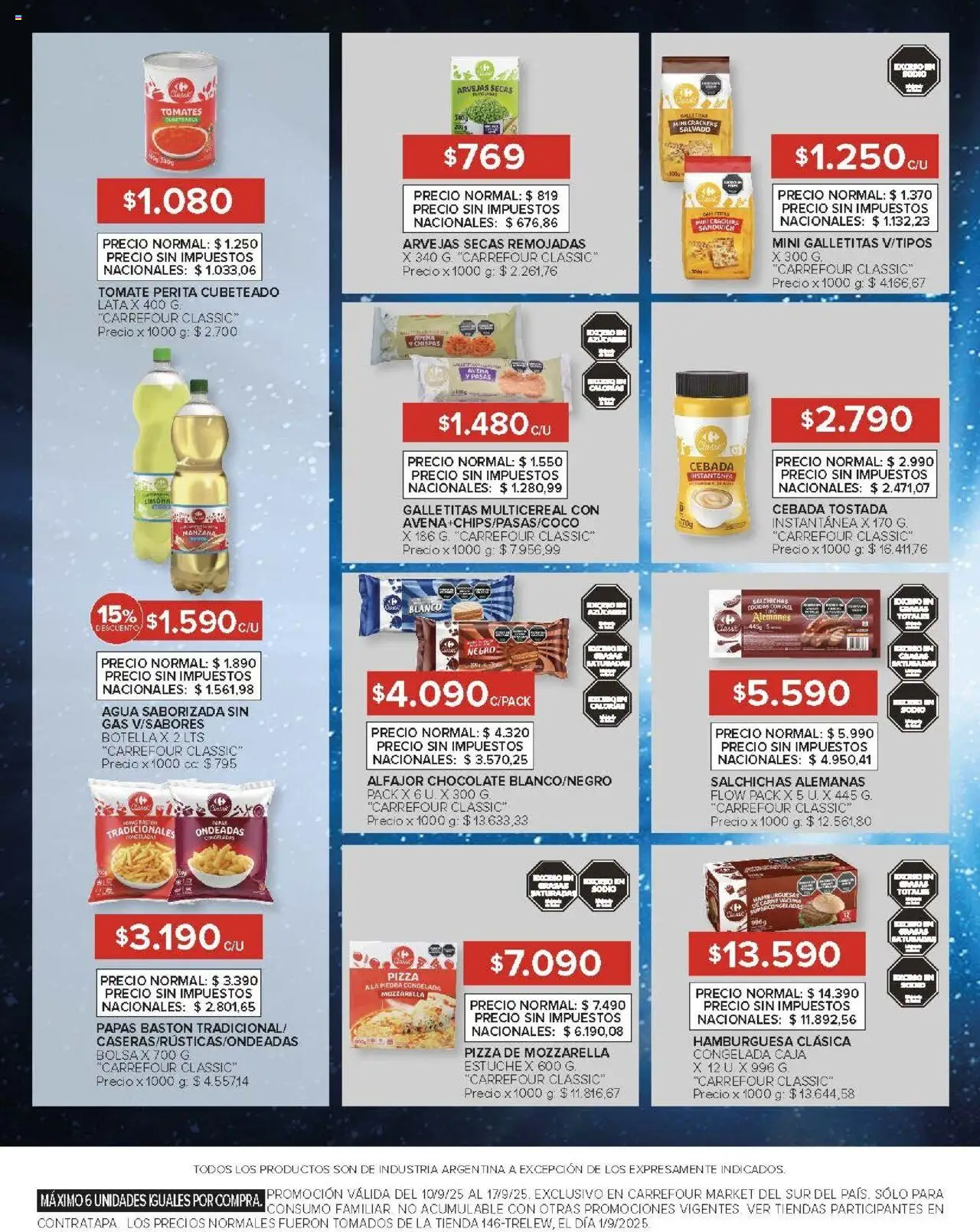 Carrefour ofertas - Comodoro │ válido desde el 10.09.2025 | Página: 40 | Productos: Caja, Tomate, Pizza, Tomates