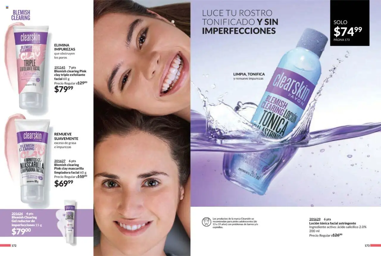 Nuevas ofertas de AVON válidas en toda la República Mexicana desde el 11.07.2025. ¡Encuentra las mejores ofertas en AVON campaña 11 2025! | Página: 88 | Productos: Exfoliante facial, Loción, Mascarilla