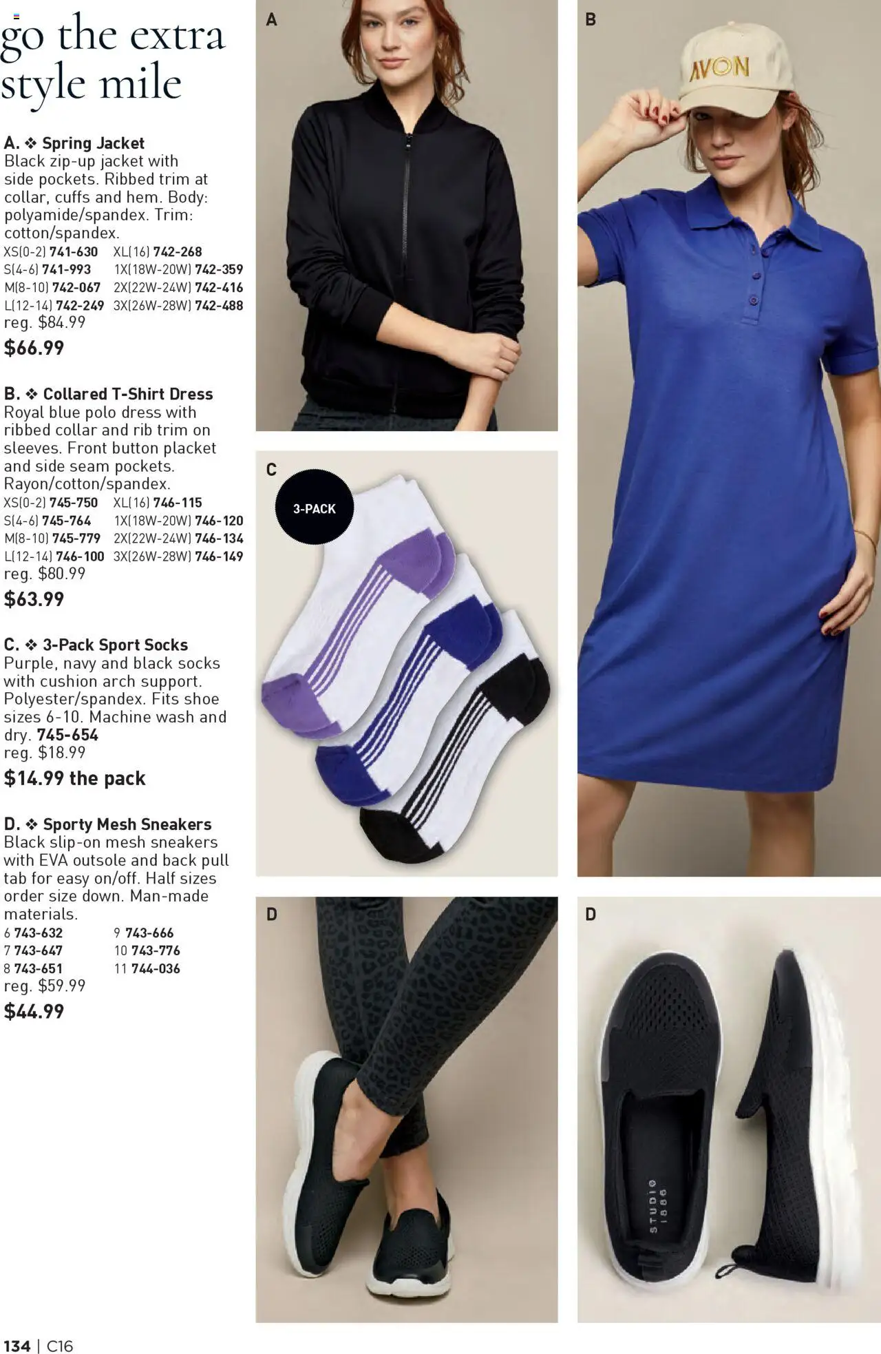 Avon flyer valid from 31.07.2025 | Page: 134 | Products: Sneakers, T-shirt, Tshirt, Socks