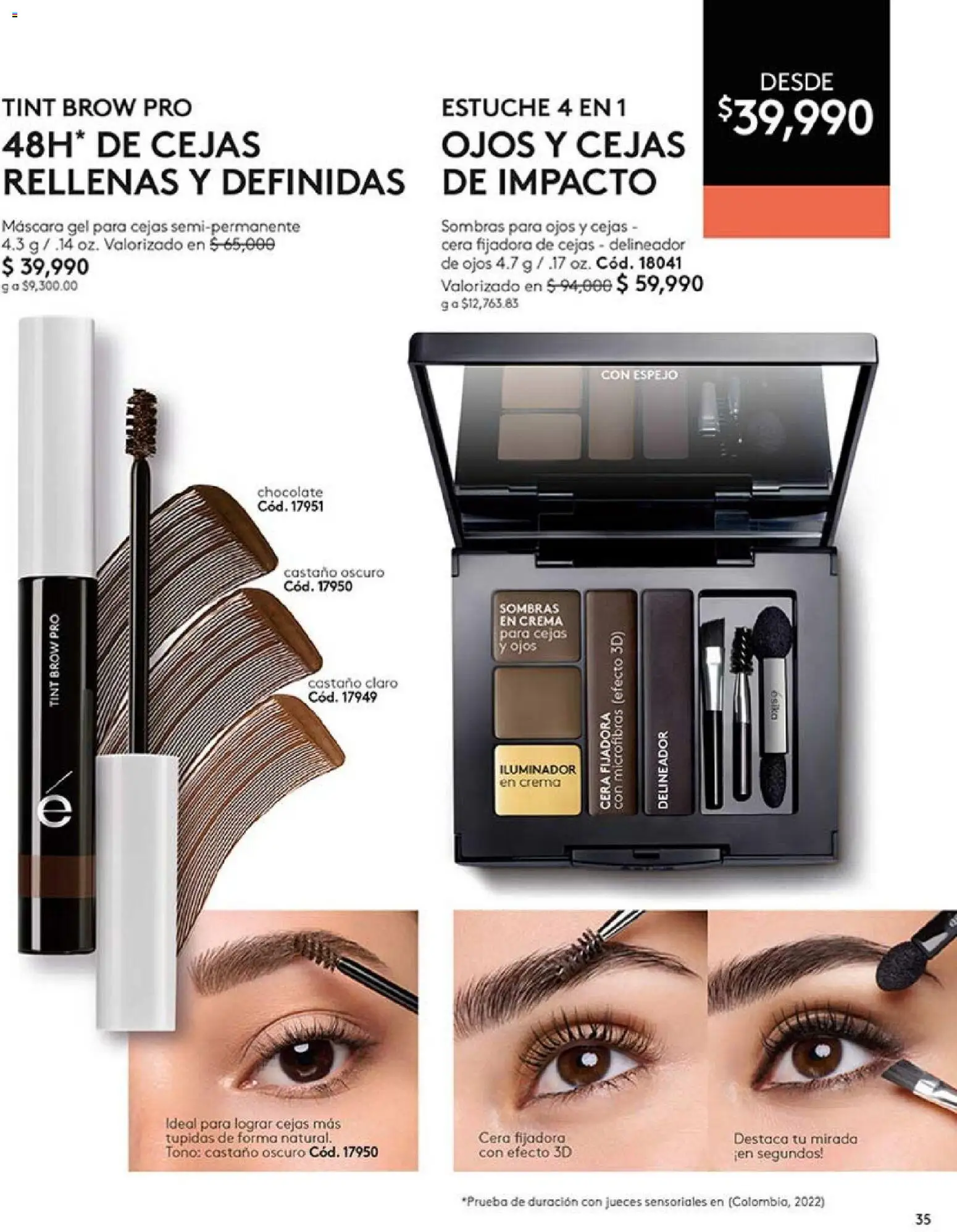 Ésika revista - valida desde el 01.04.2026 | Página: 35 | Productos: Iluminador, Espejo, Delineador, Chocolate