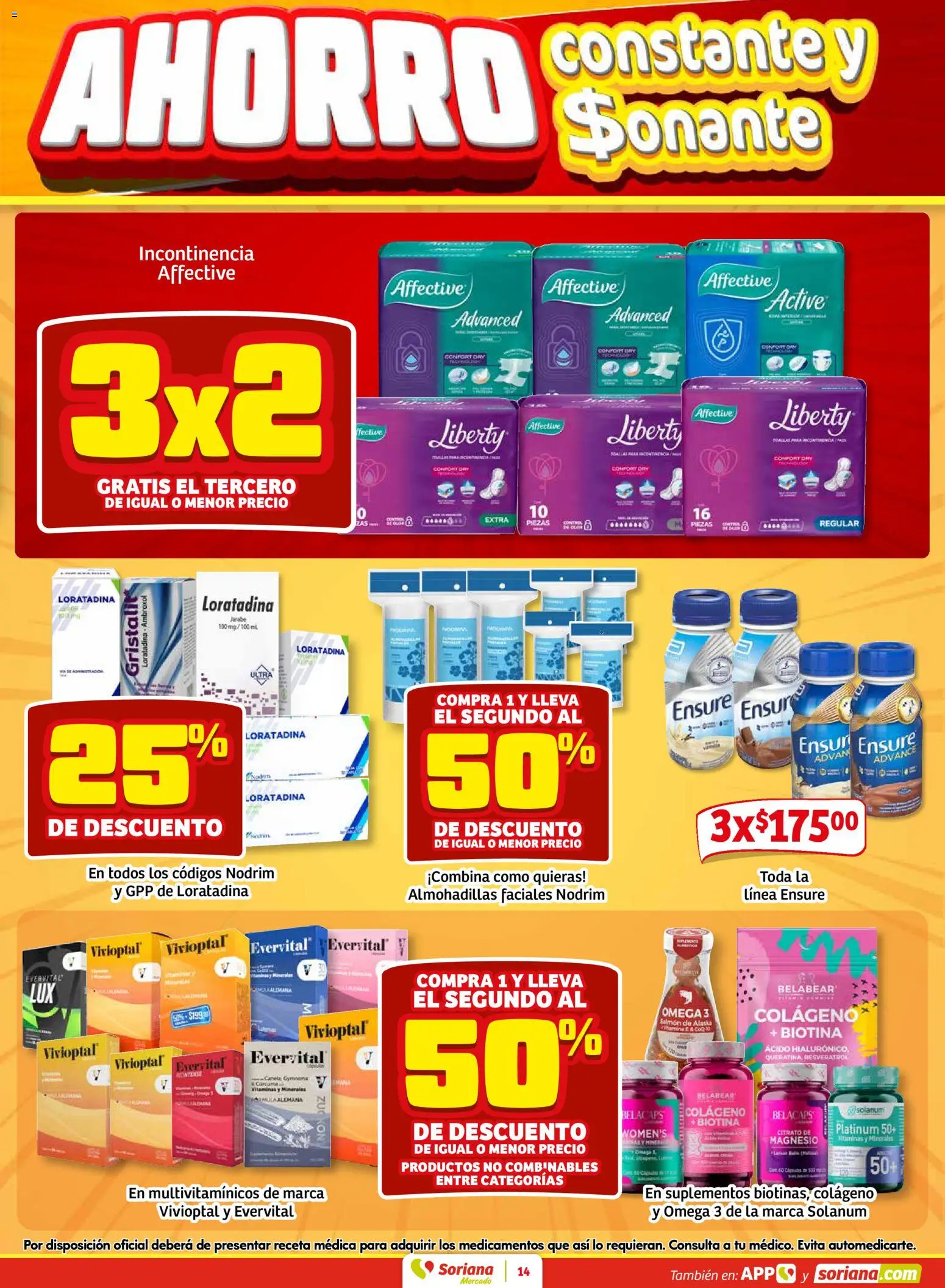 Nuevas ofertas de Soriana válidas en toda la República Mexicana desde el 26.02.2026. ¡Encuentra las mejores ofertas en Soriana - Pesito Valedor Mercado: Coah, Dur, NL, SLP, Tamps, Zac! | Página: 22 | Productos: Vitaminas, Cúrcuma