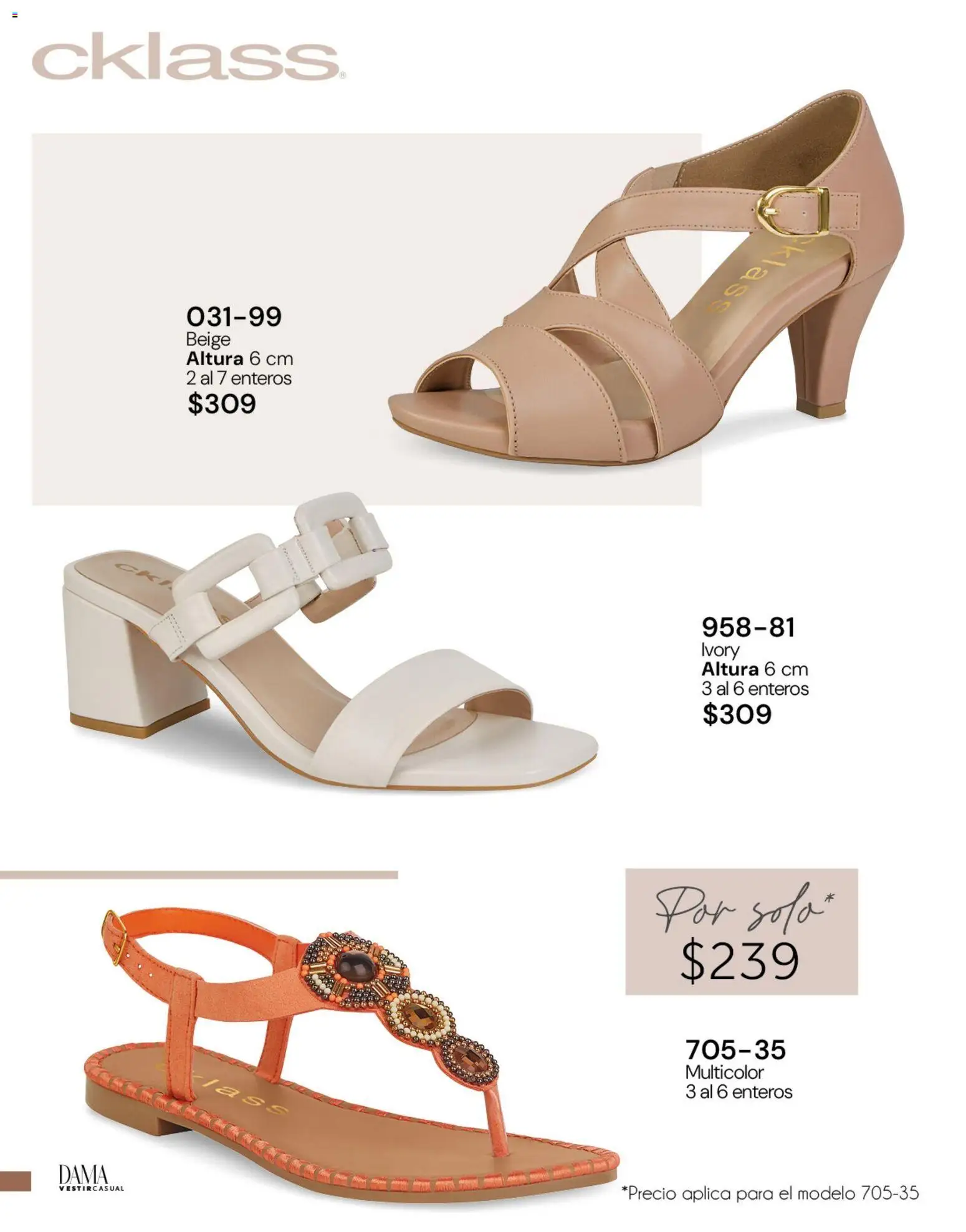 Nuevas ofertas de Cklass válidas en toda la República Mexicana desde el 05.03.2026. ¡Encuentra las mejores ofertas en Cklass catálogo Complemento Verano Ropa! | Página: 332