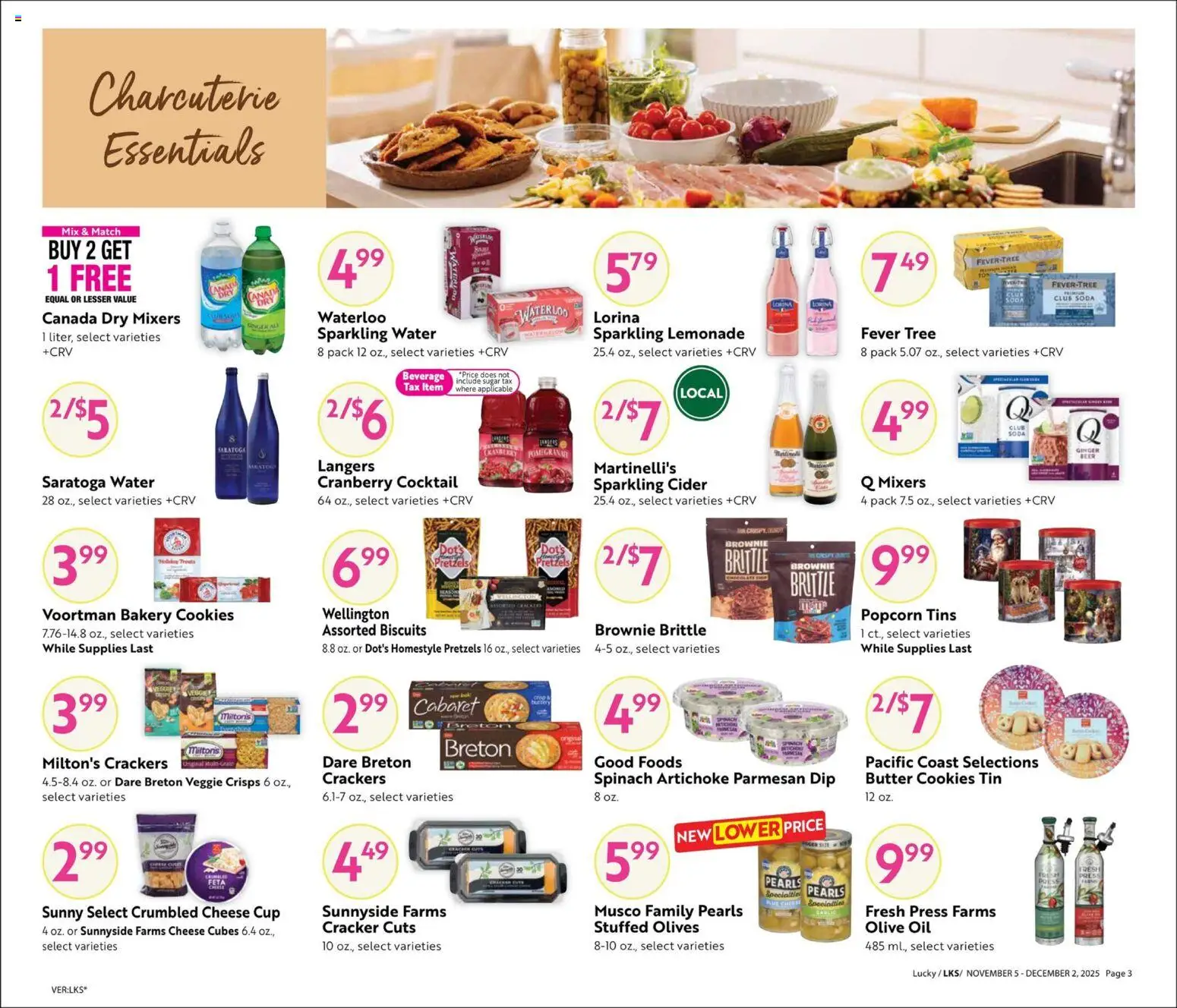 Lucky Supermarkets Big Book of Savings - valid from 05.11.2025 | Page: 3 | Products: Ginger, Cheese, Oil, Cookies