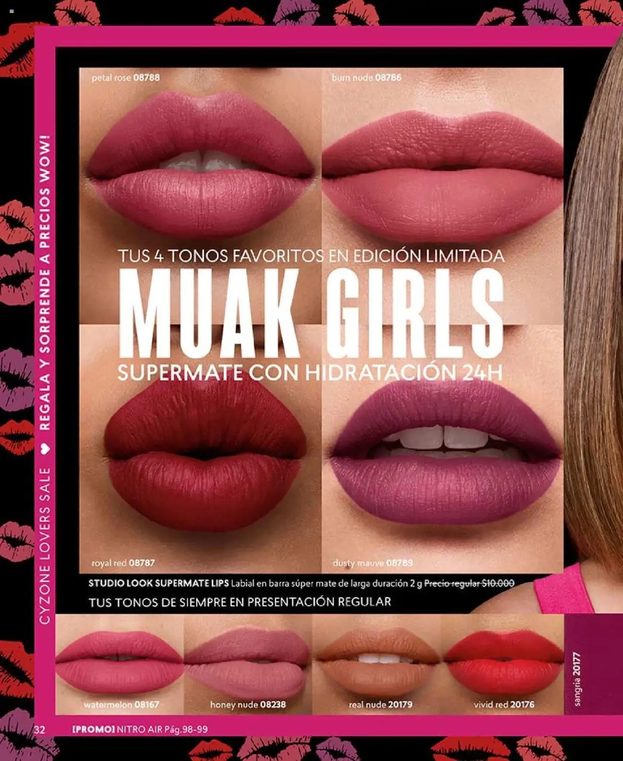 Catálogo CyZone Campaña 14 │ válido desde el 31.08.2025 | Página: 32 | Productos: Mate, Labial