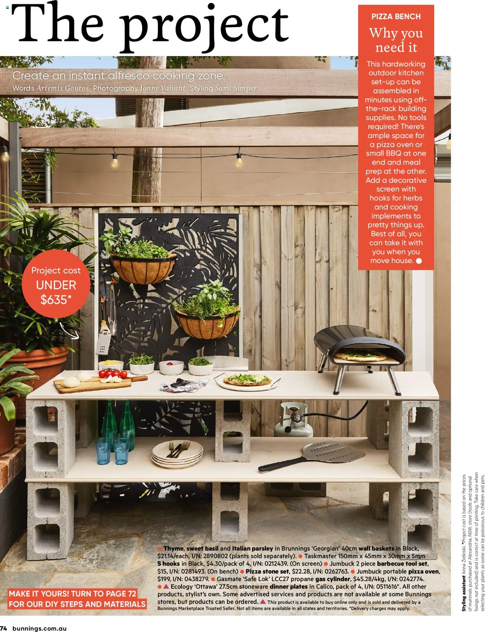 Bunnings Warehouse catalogue - valid from 01.02.2026 | Page: 74 | Products: Dinner plates, Pizza, Parsley, Screen