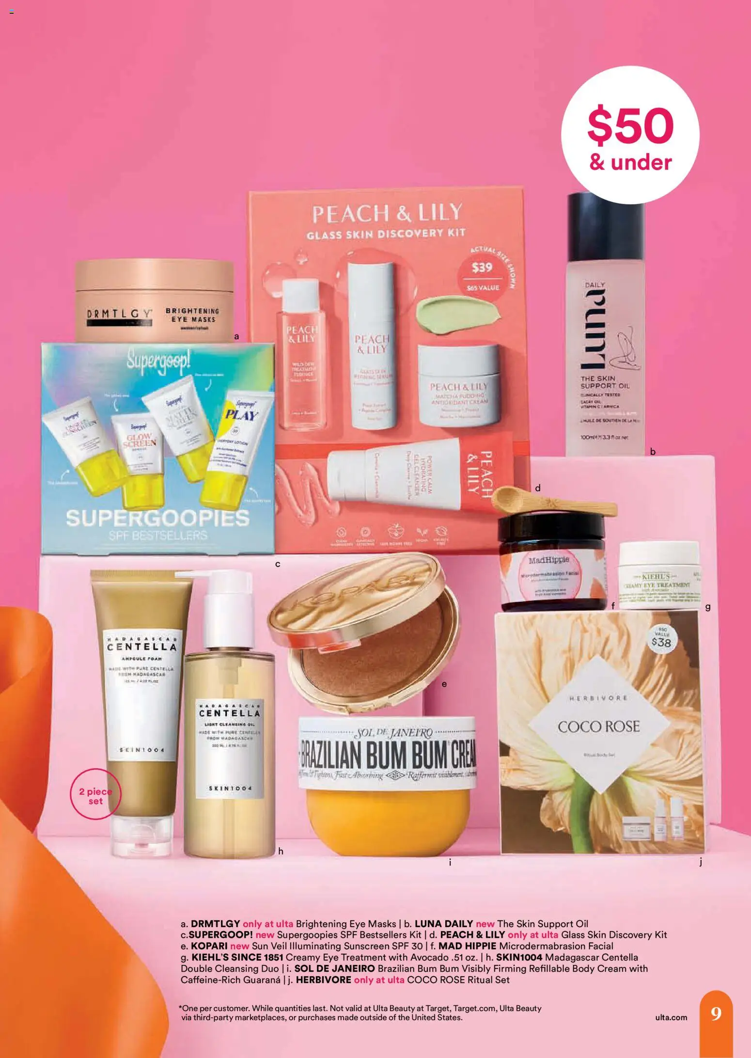 Ulta Beauty - 4.19.26 - 5.10.26 - valid from 19.04.2026 | Page: 9 | Products: Cleansing Oil, Sunscreen, Avocado, Peach