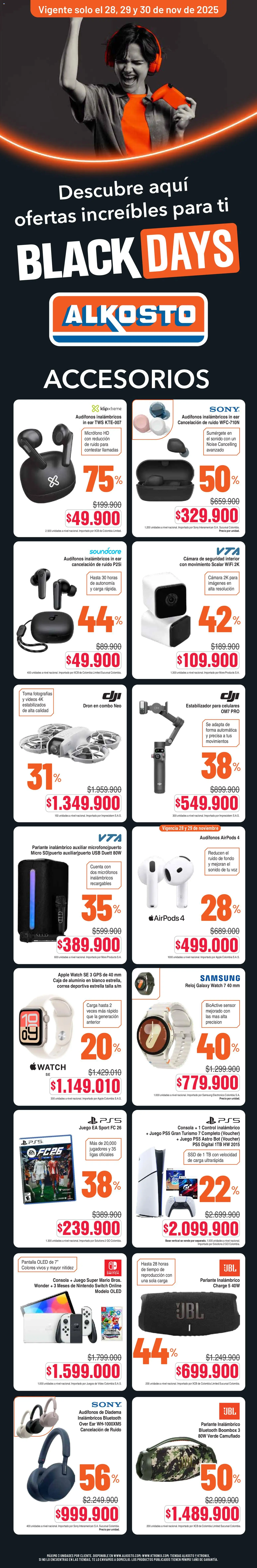 Alkosto revista - valida desde el 28.11.2025 | Página: 4 | Productos: Cámara, Usb, Juego, Caja