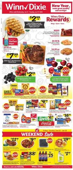 Preview of Winn Dixie weekly ads valid from 21.01.2026