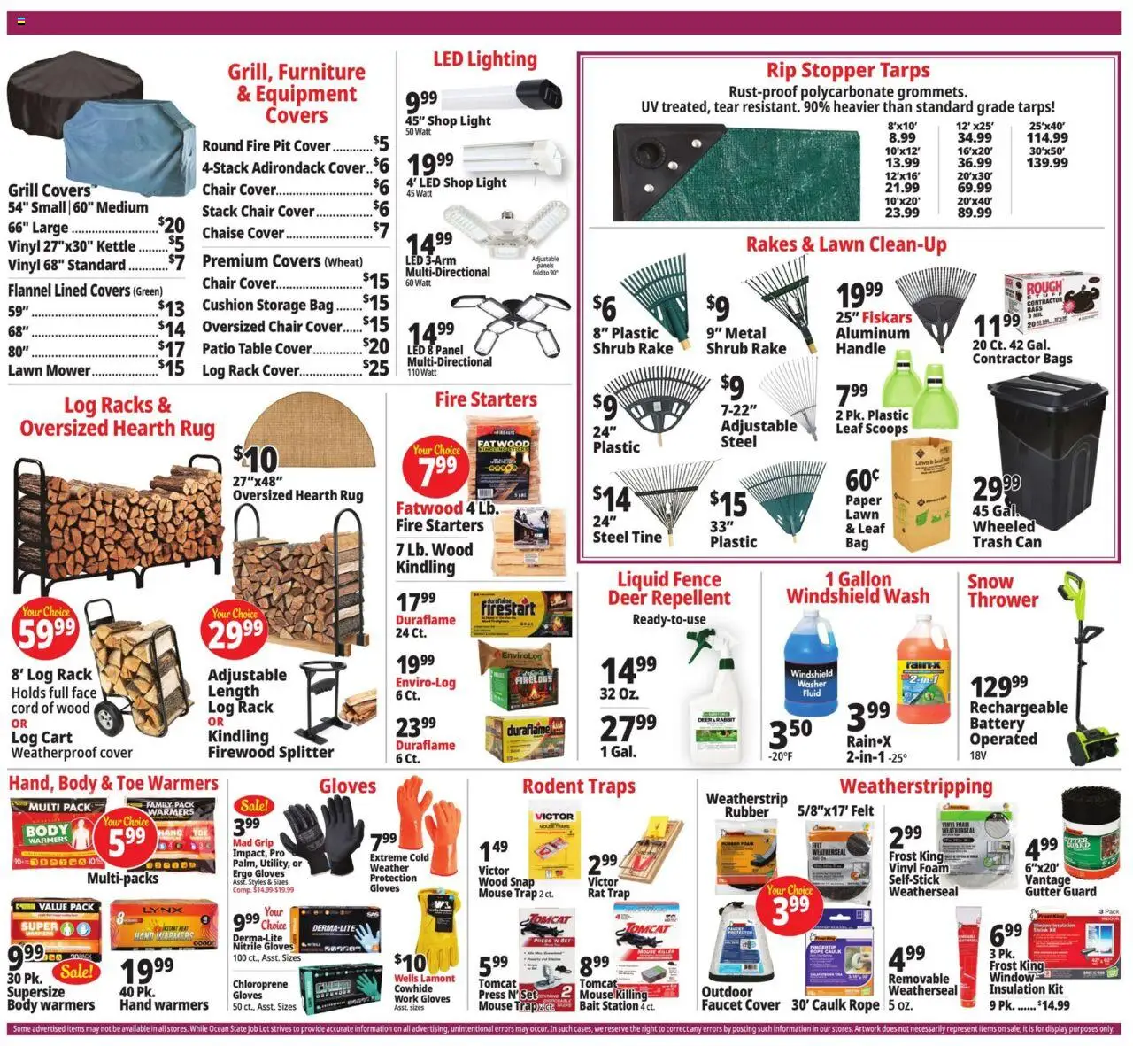 Ocean State Job Lot Weekly Ad - MA - valid from 16.10.2025 | Page: 4 | Products: Table, Battery, Mouse, Kettle