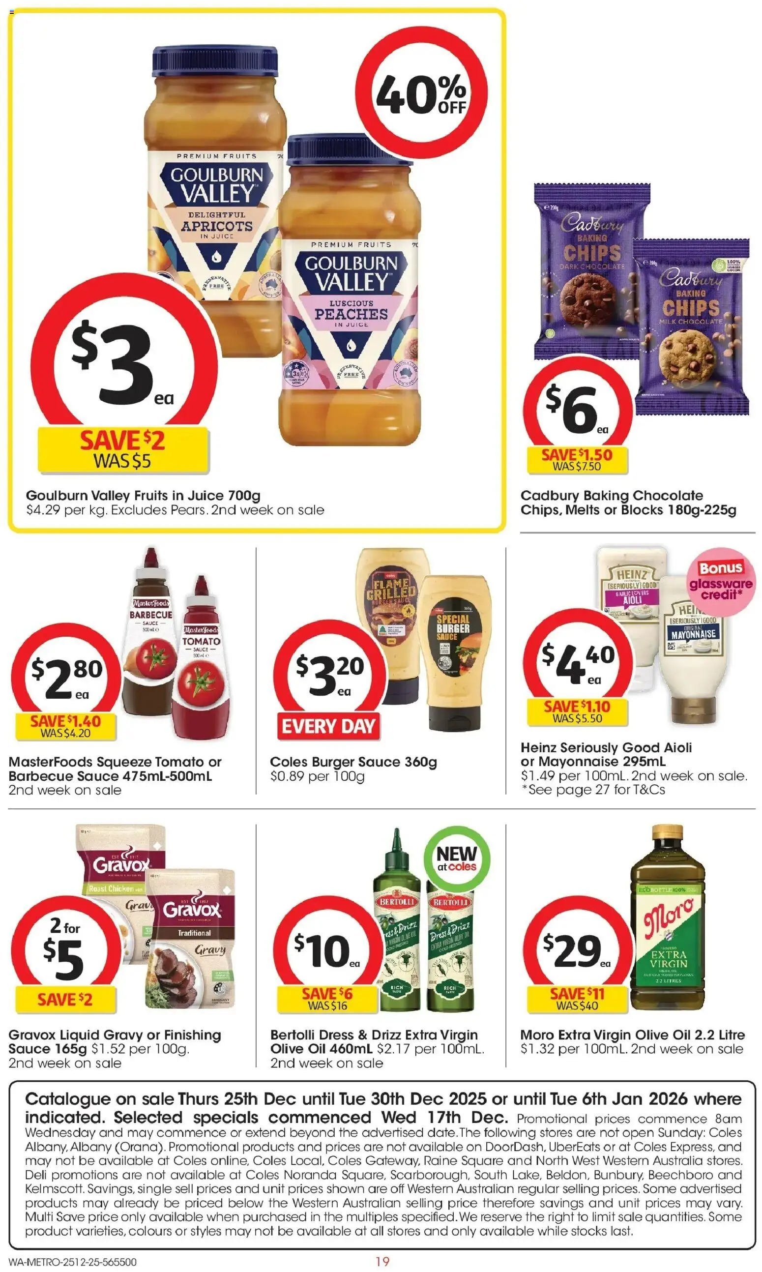 Coles catalogue - valid from 25.12.2025 | Page: 19 | Products: Oil, Chicken, Dress, Mayonnaise