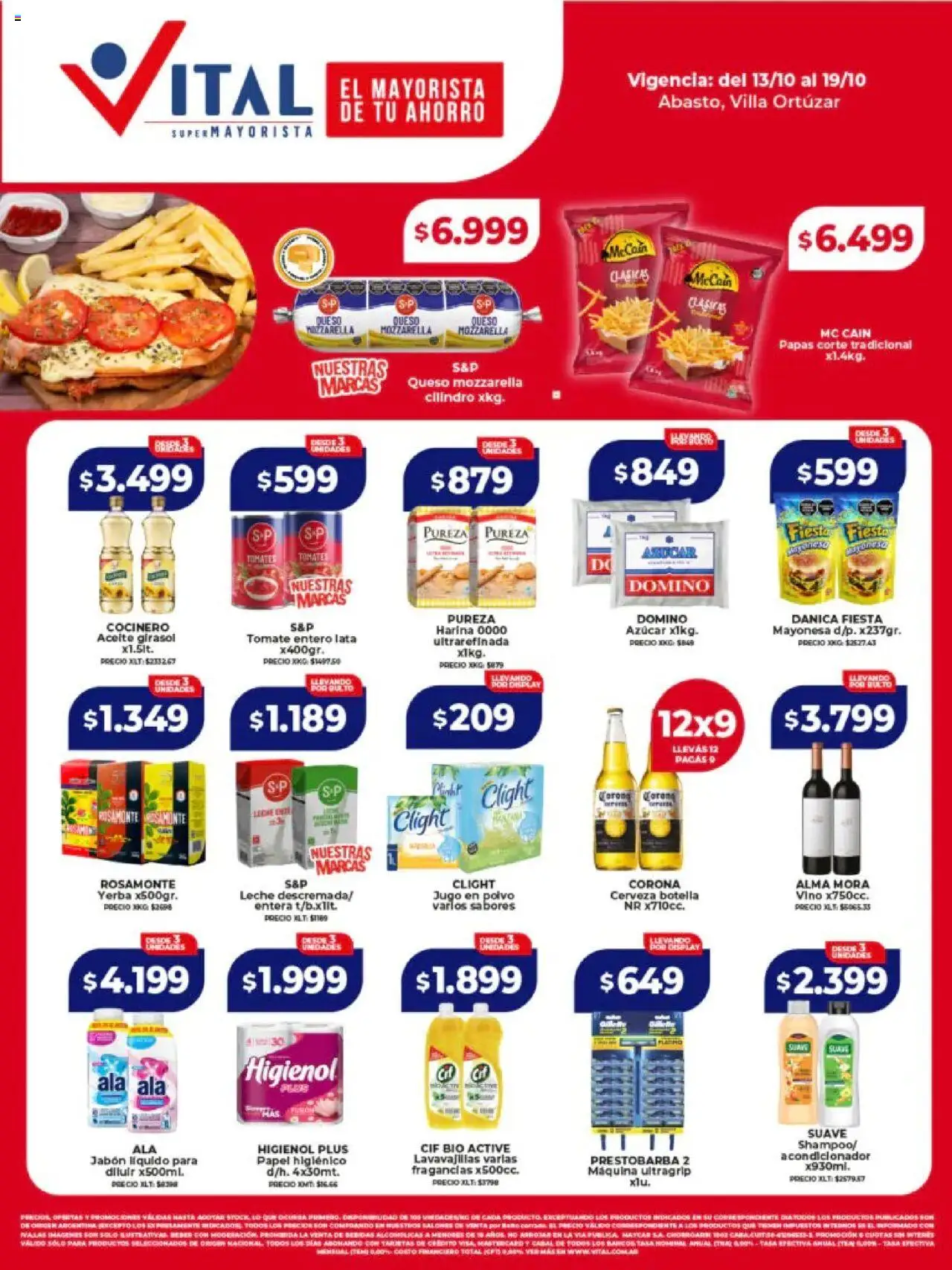 Vital - Ofertas - Abasto │ válido desde el 13.10.2025 | Página: 1 | Productos: Papel higiénico, Harina, Aceite, Tomate