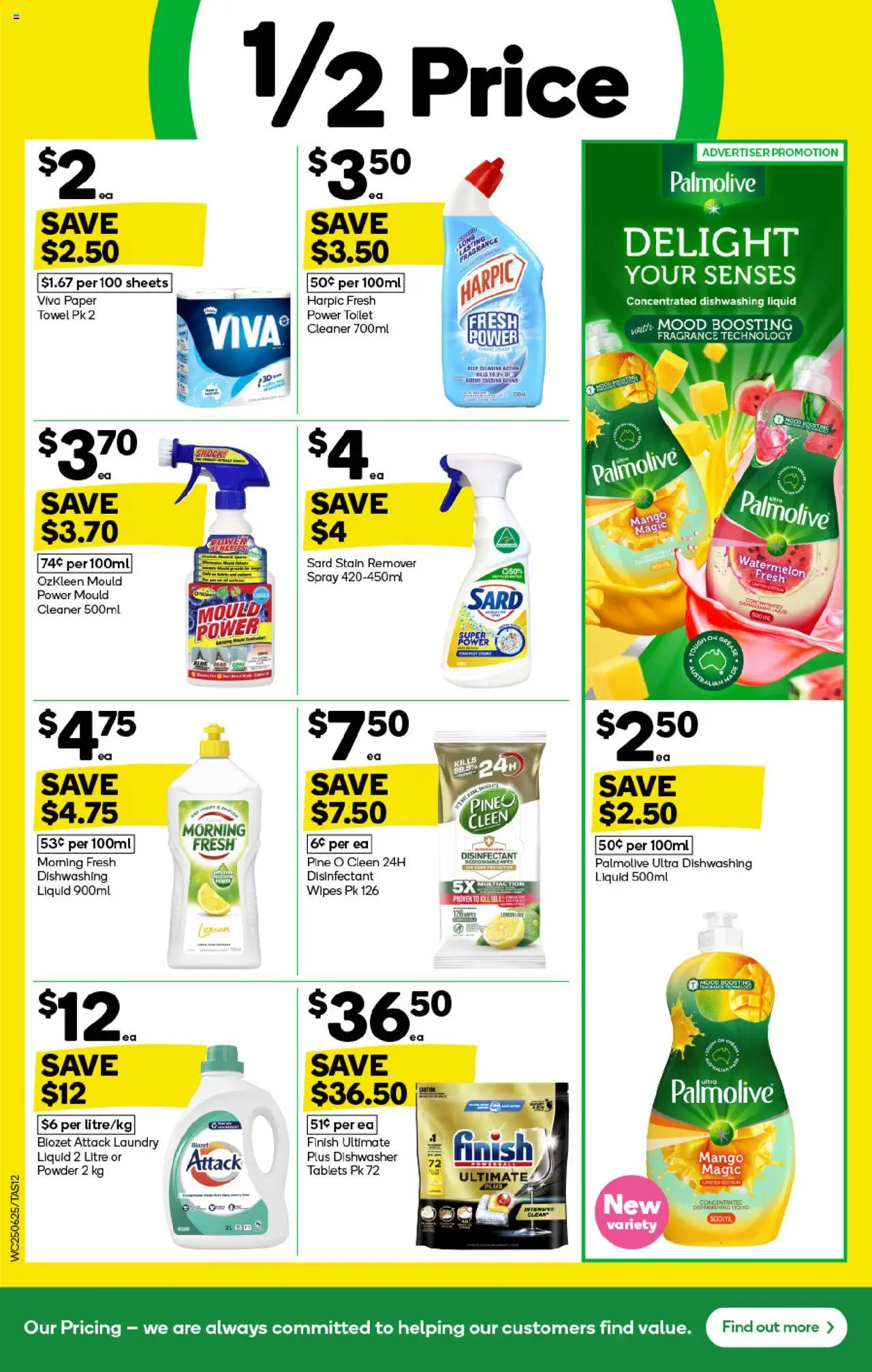 Woolworths catalogue - valid from 25.06.2025 | Page: 12 | Products: Powder, Dishwasher tablets, Mango, Watermelon