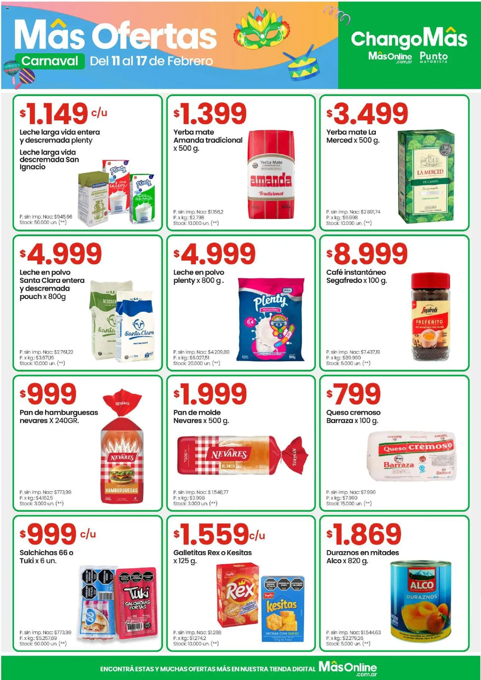 Changomas ofertas │ válido desde el 11.02.2026 | Página: 6 | Productos: Yerba, Leche, Pan, Café