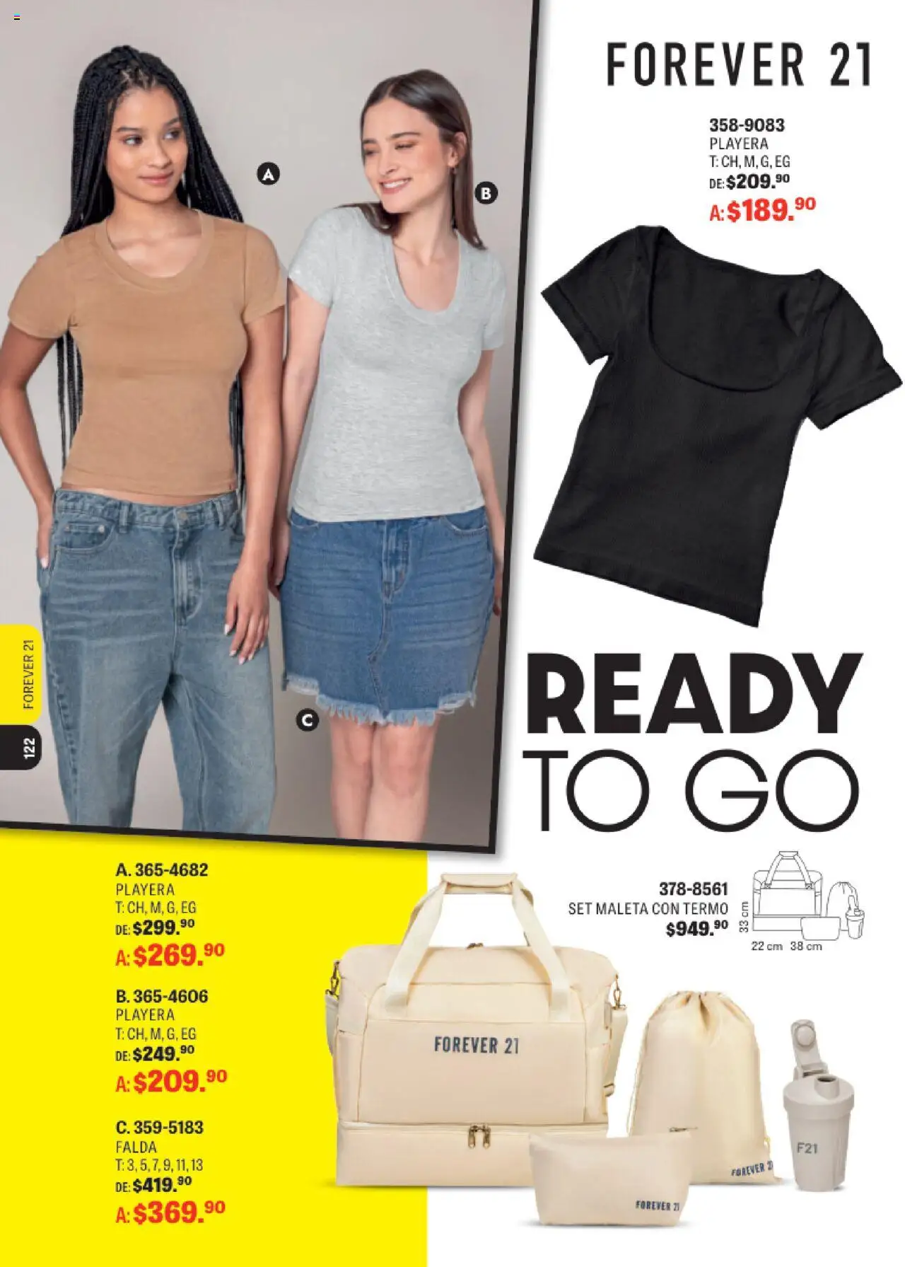 Nuevas ofertas de Andrea válidas en toda la República Mexicana desde el 13.08.2025. ¡Encuentra las mejores ofertas en Andrea - Catálogo Andrea Sport! | Página: 119 | Productos: Maleta, Playera, Falda, Termo