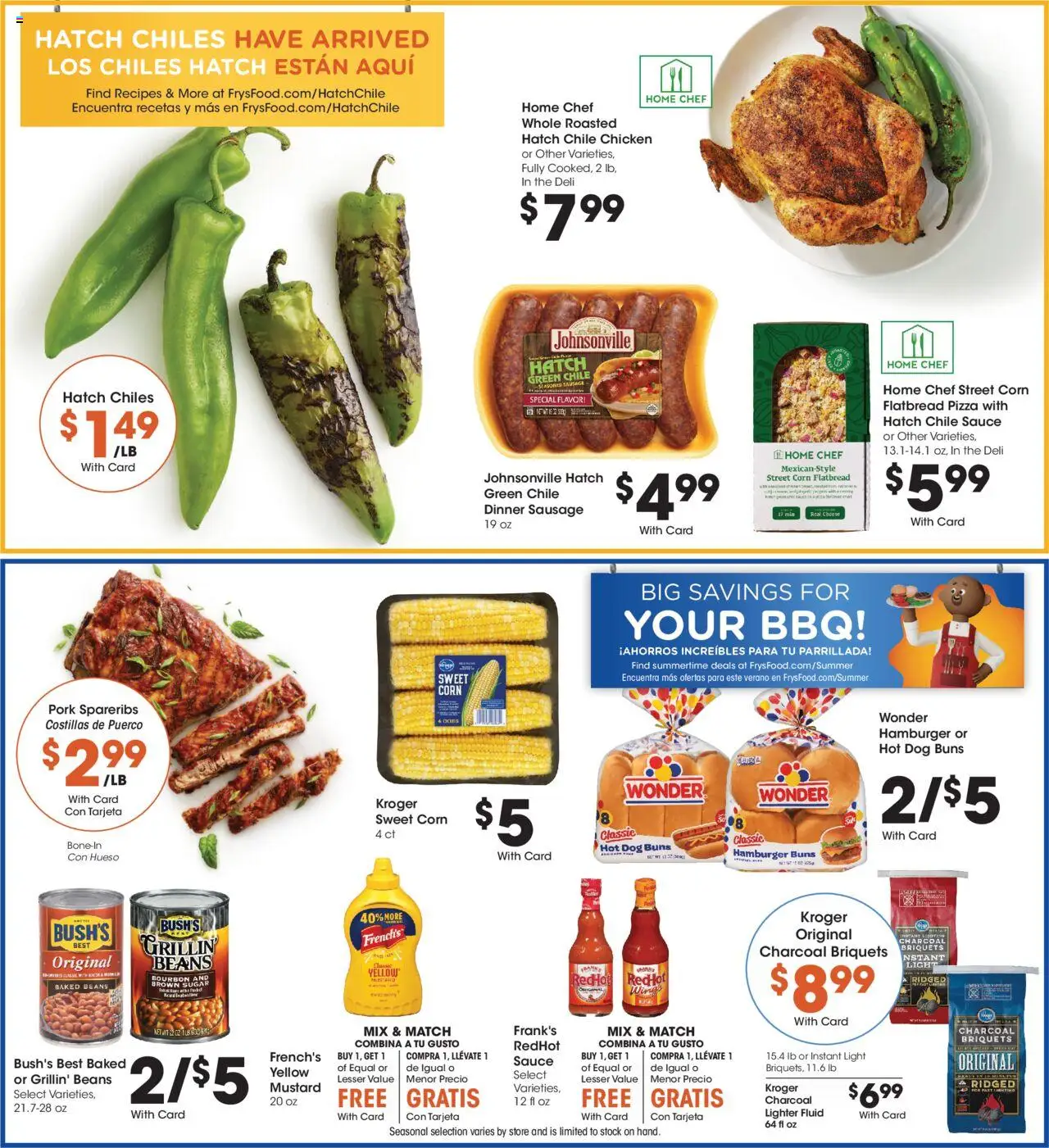 Fry's Food Weekly Ad - AZ - valid from 13.08.2025 | Page: 7 | Products: Corn, Pizza, Sauce, Lighter