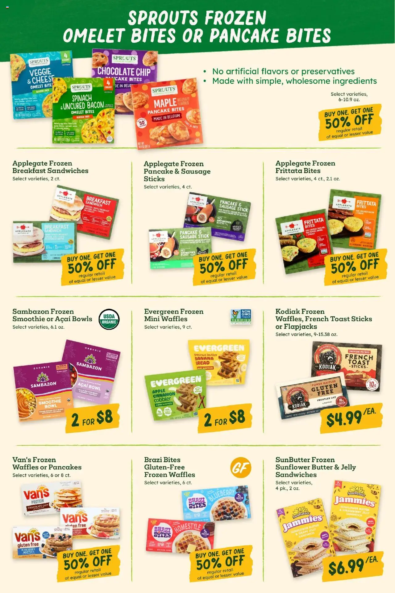 Sprouts Monthly Ad - valid from 31.07.2025 | Page: 22 | Products: Butter, Muffin, Chocolate Chip, Bag