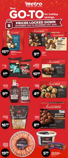 Preview of Metro - Private Label Holiday Flyer - Trois-Pistoles from shop Metro valid from 18.12.2025