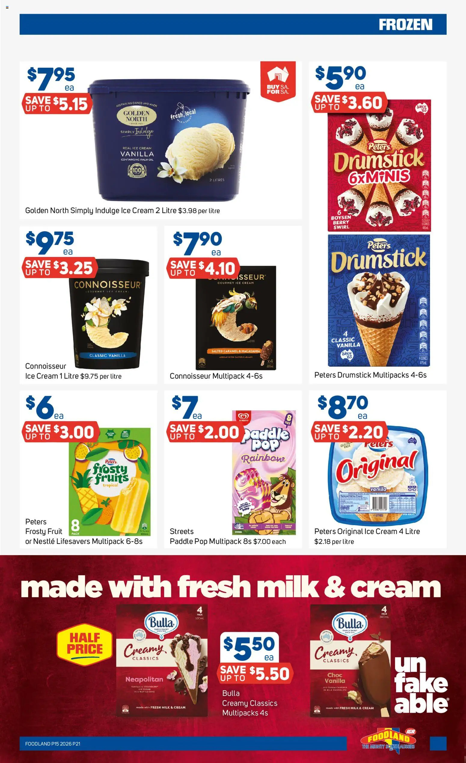 Foodland catalogue - valid from 08.04.2026 | Page: 21 | Products: Milk, Dairy, Oil, Cream