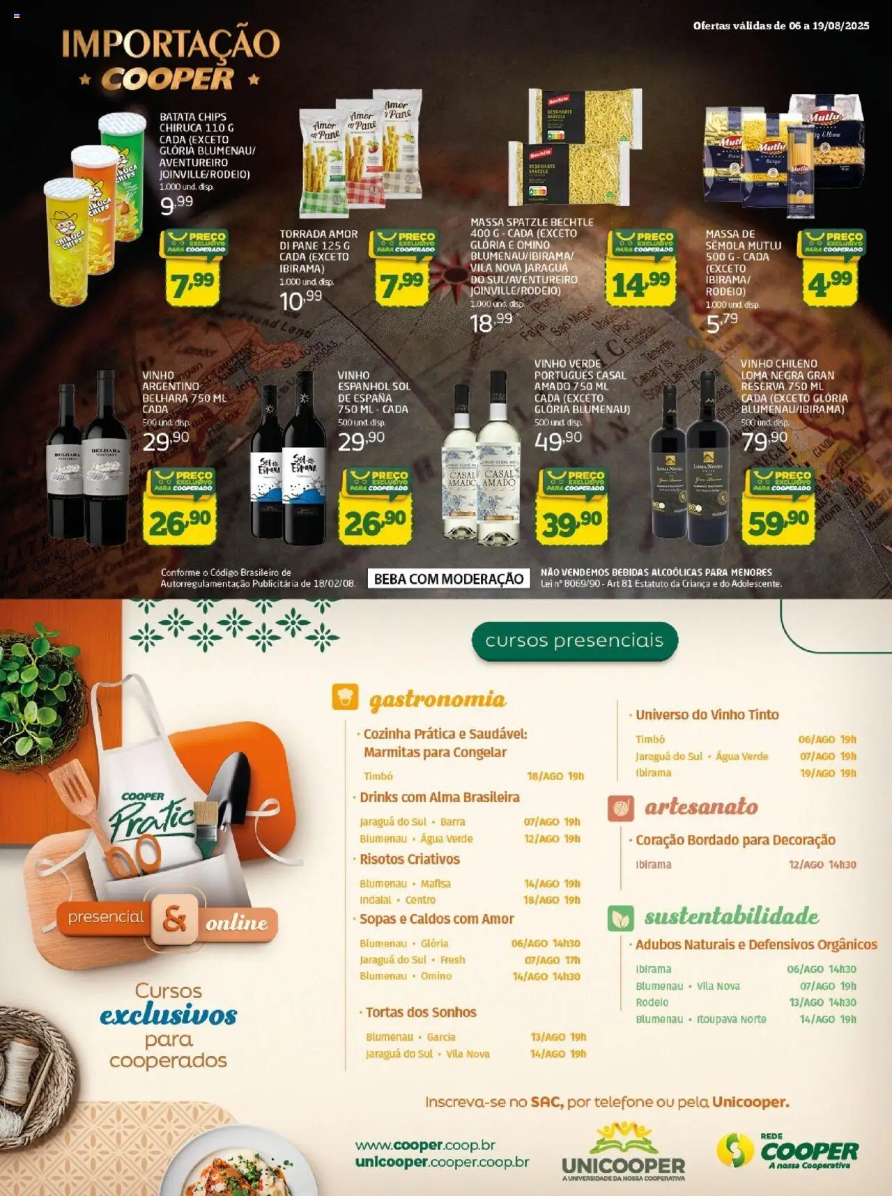 Cooper Folheto - válido de 06.08.2025 | Página: 7 | Produtos: Vinho, Massa, Batata, Telefone