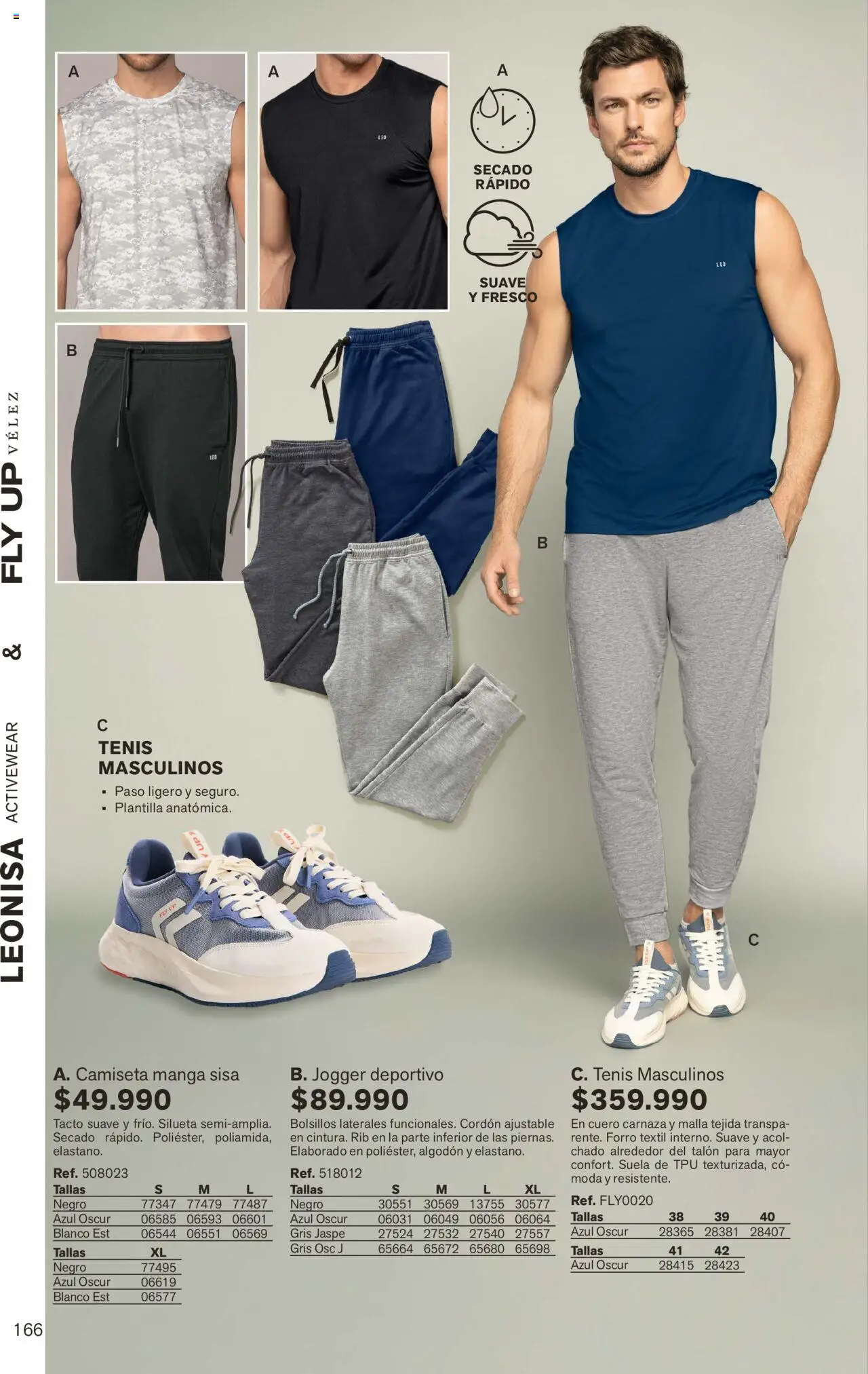 Leonisa revista - valida desde el 01.09.2025 | Página: 166 | Productos: Algodón, Camiseta, Camiseta manga sisa, Tenis